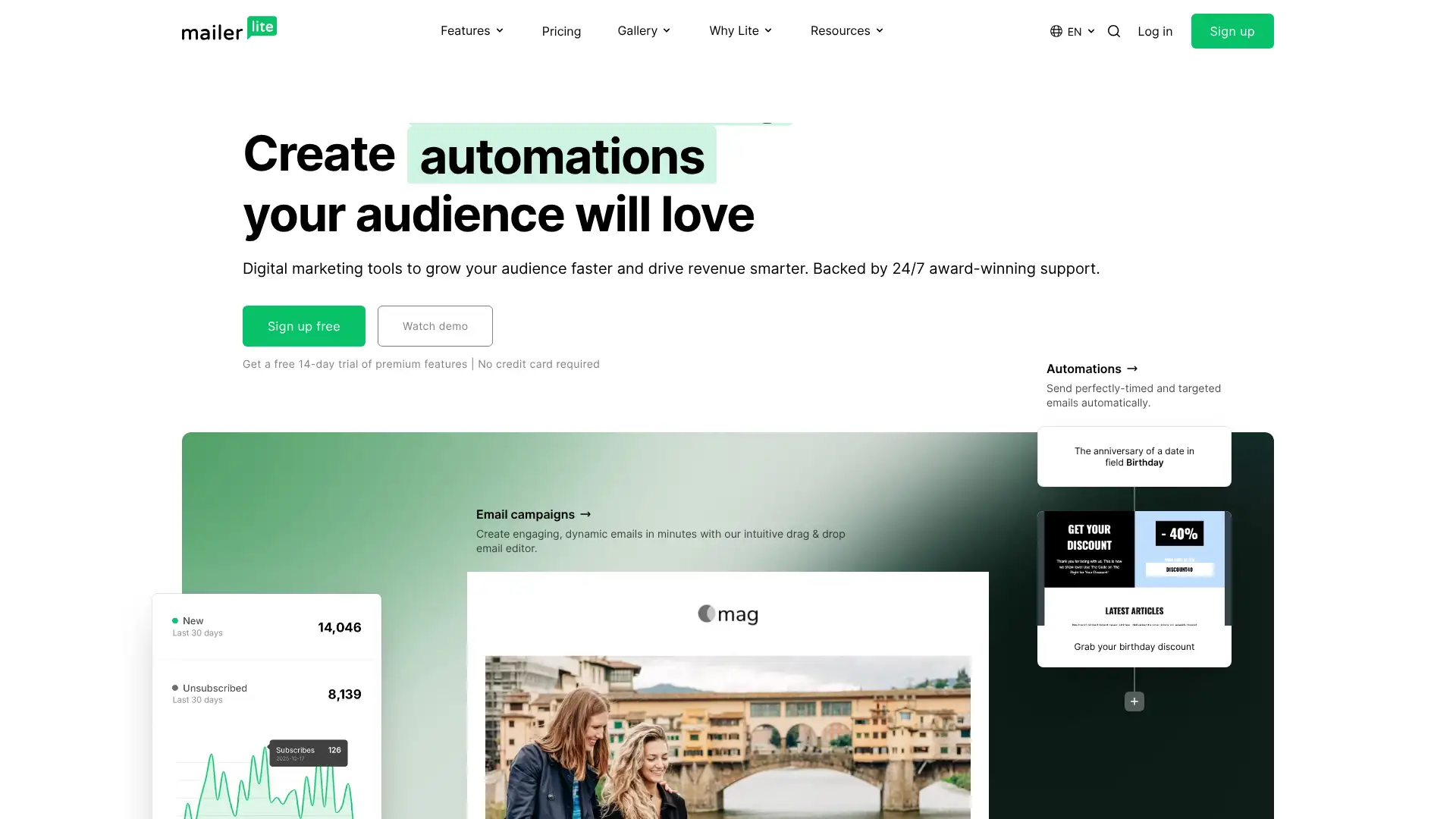 MailerLite screenshot