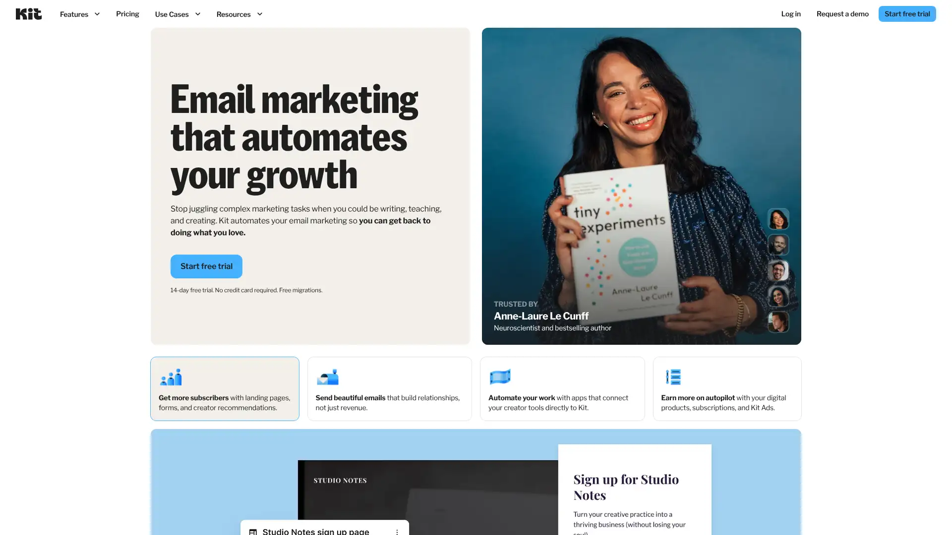 Kit (formerly ConvertKit) screenshot