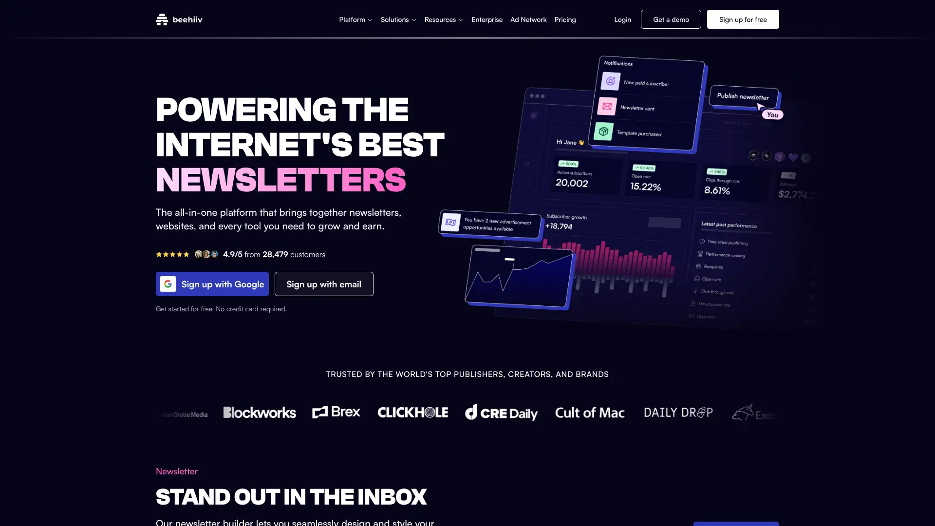 Beehiiv screenshot