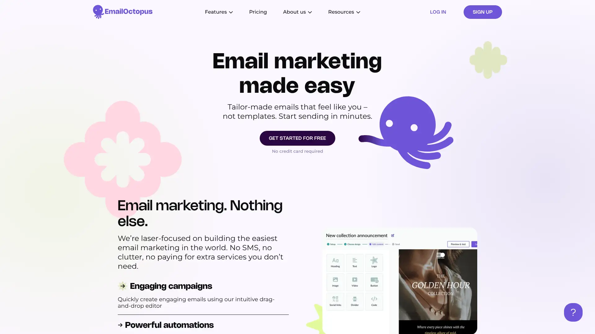 EmailOctopus screenshot
