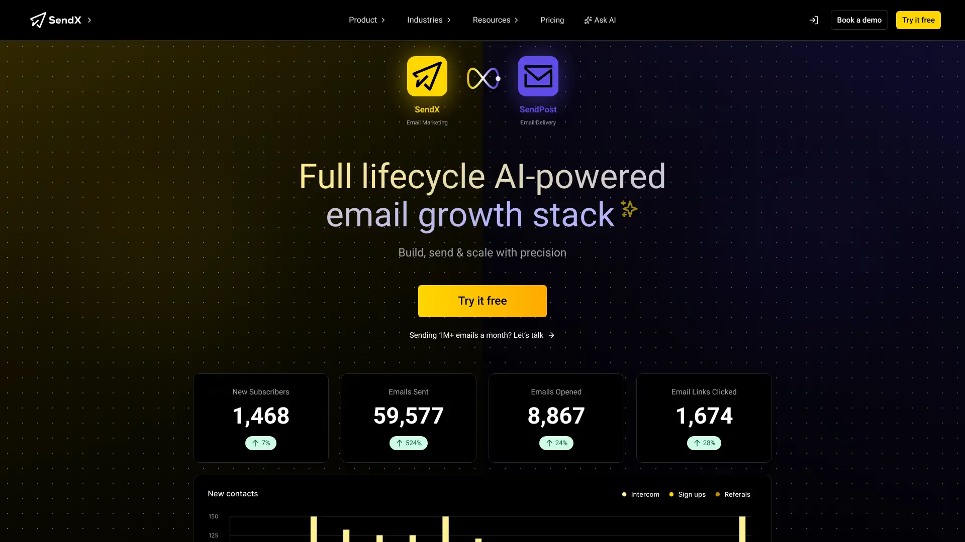 Sendx screenshot