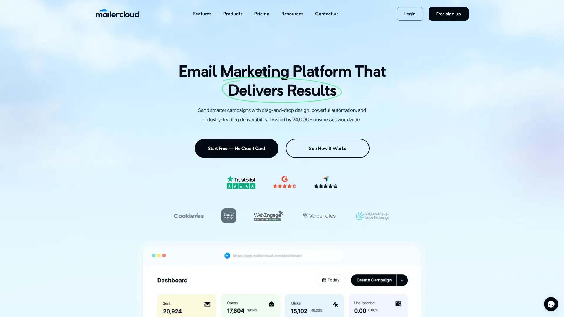 MailerCloud screenshot