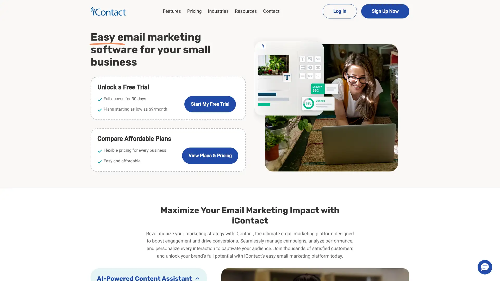 iContact screenshot