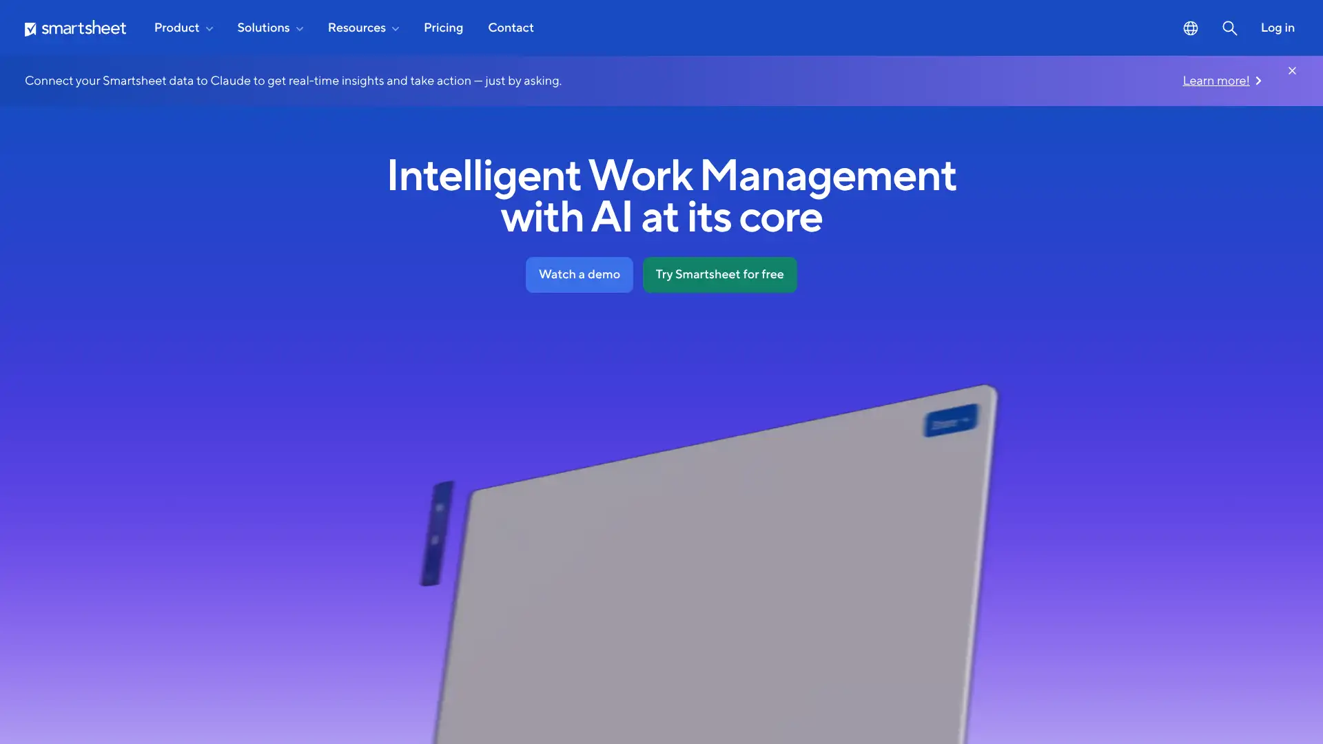 Smartsheet screenshot