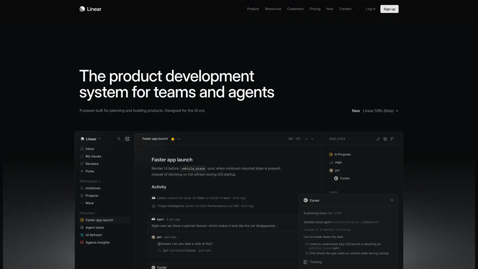 Linear screenshot