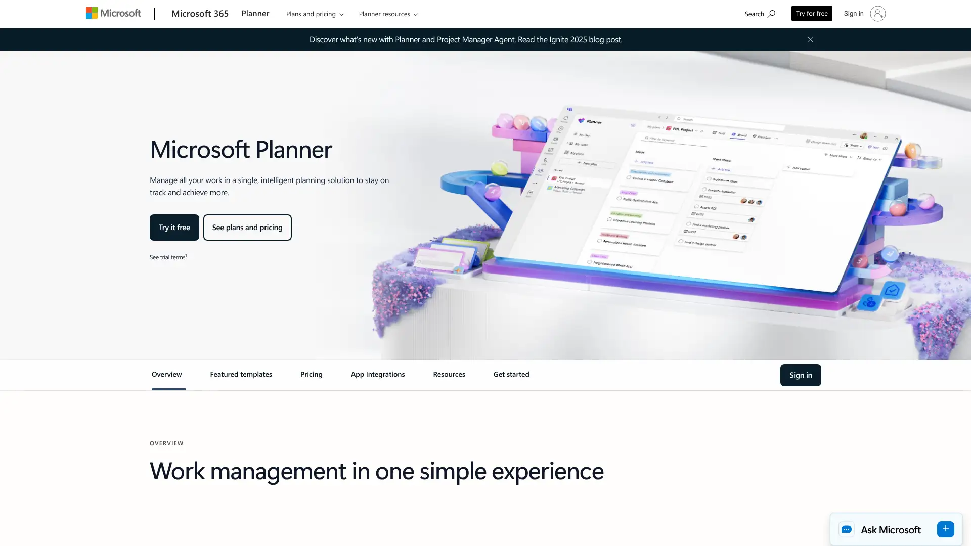 Microsoft Project screenshot