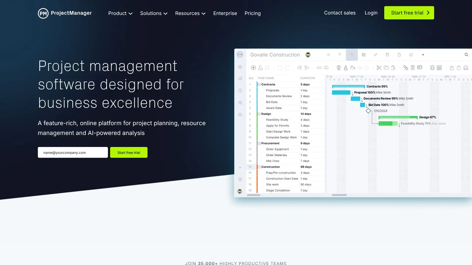 ProjectManager screenshot
