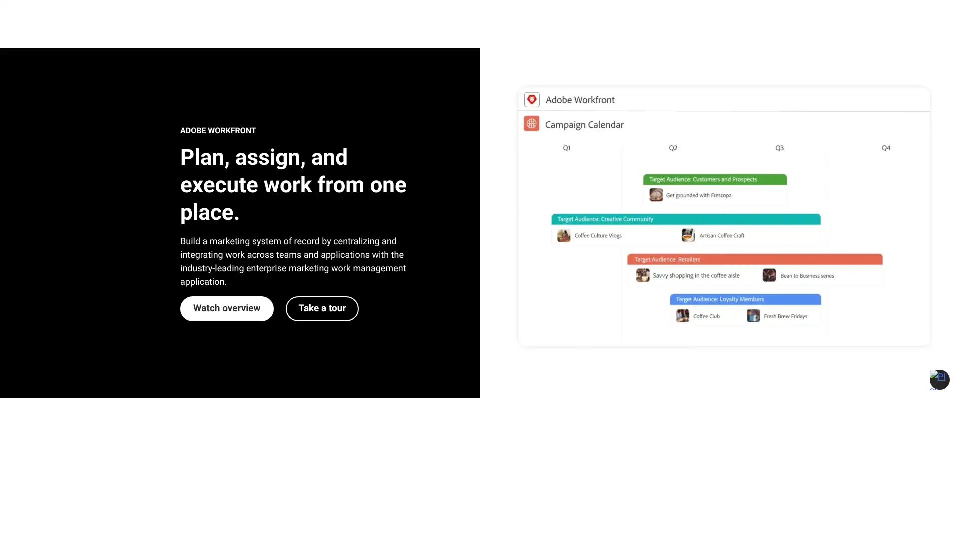 Adobe Workfront screenshot