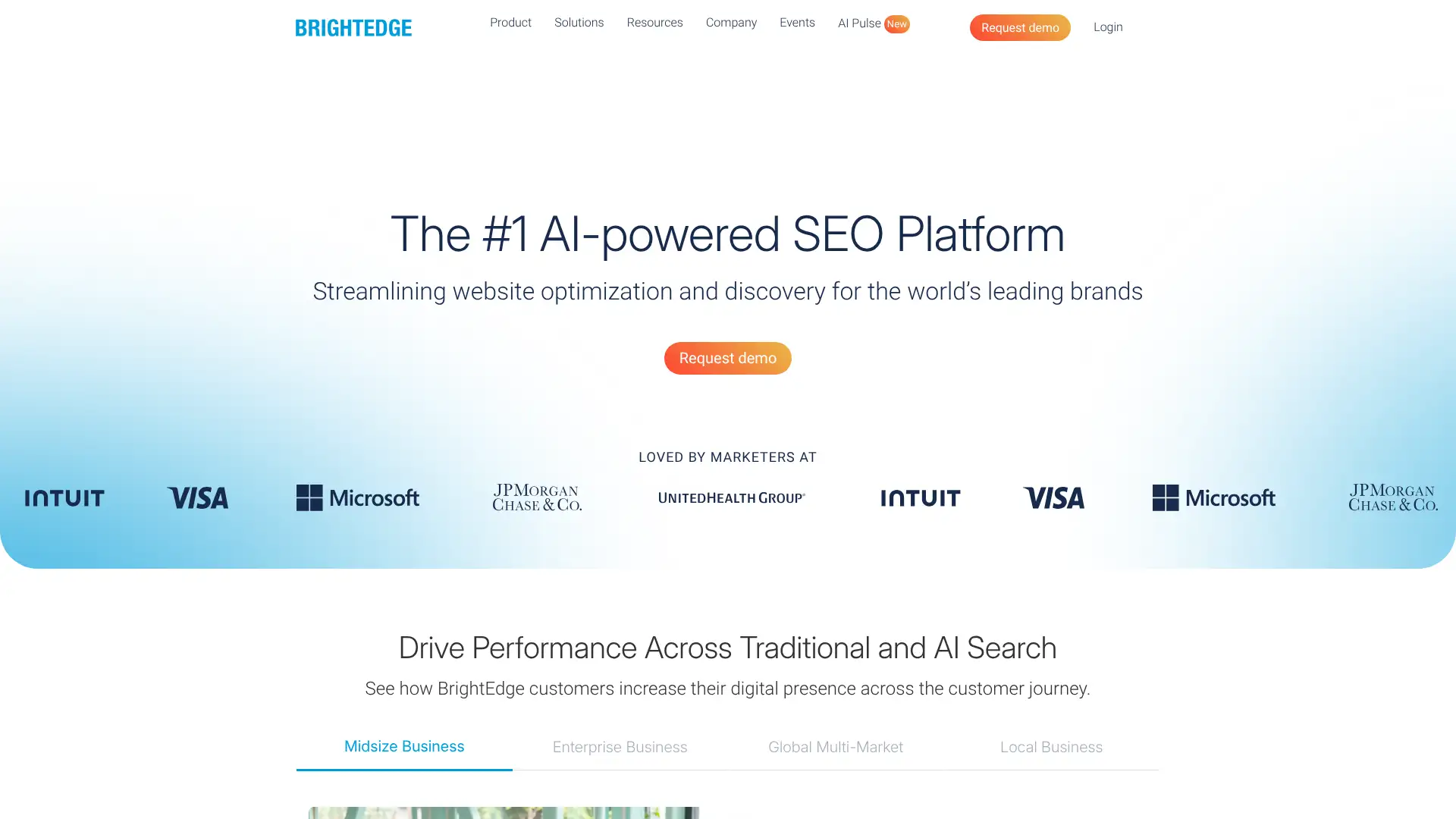 BrightEdge screenshot