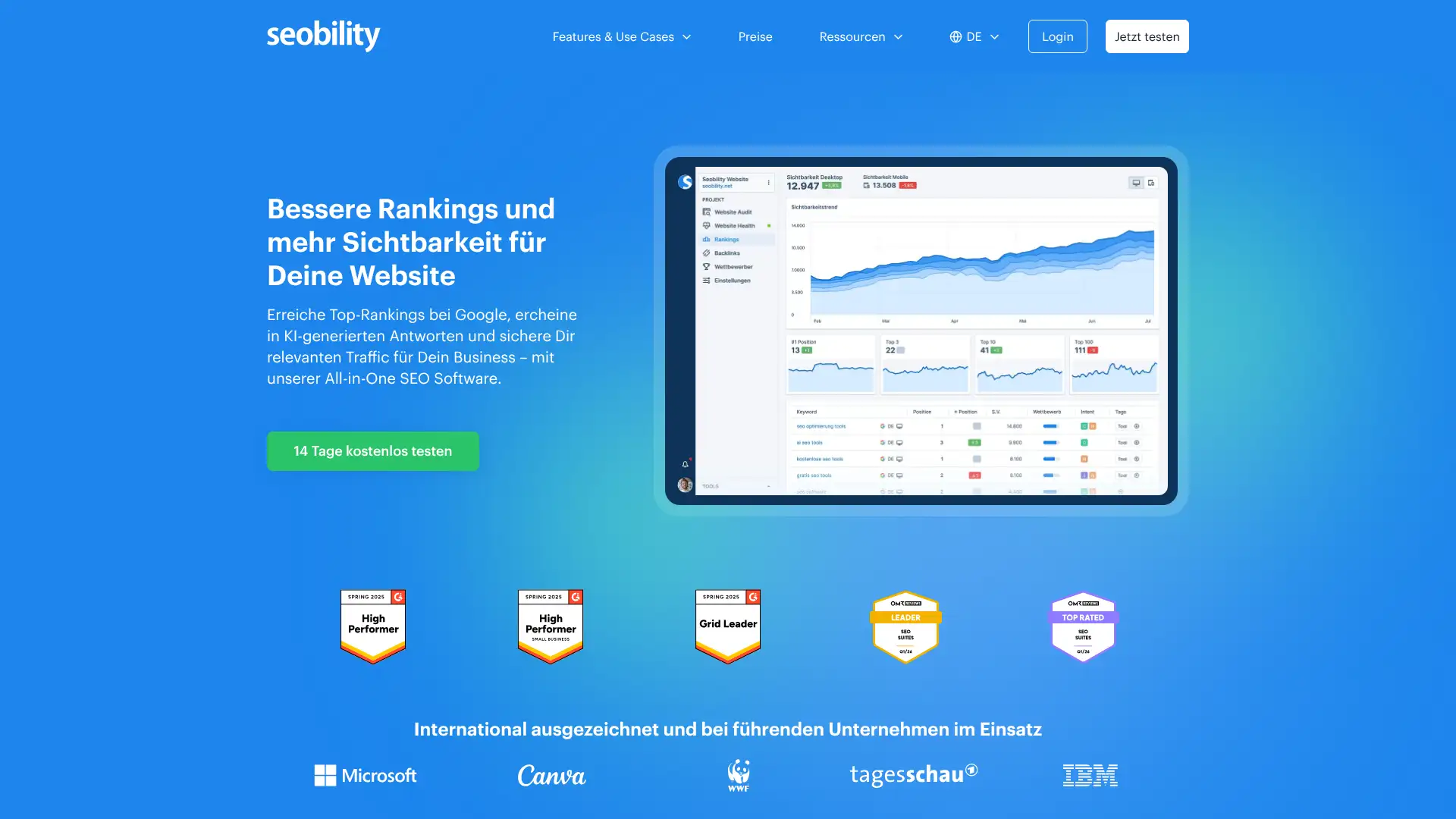 SEObility screenshot