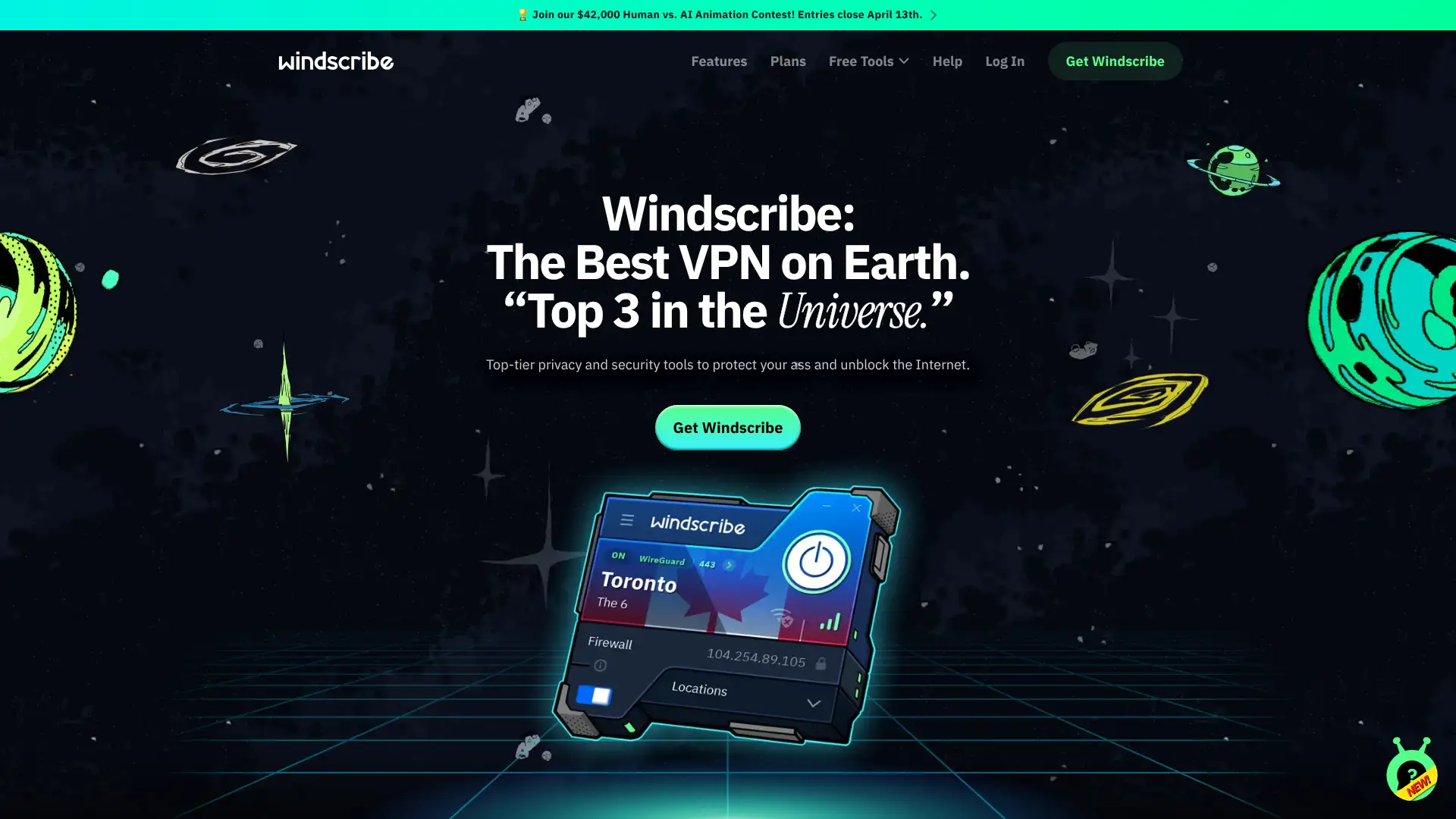 Windscribe screenshot