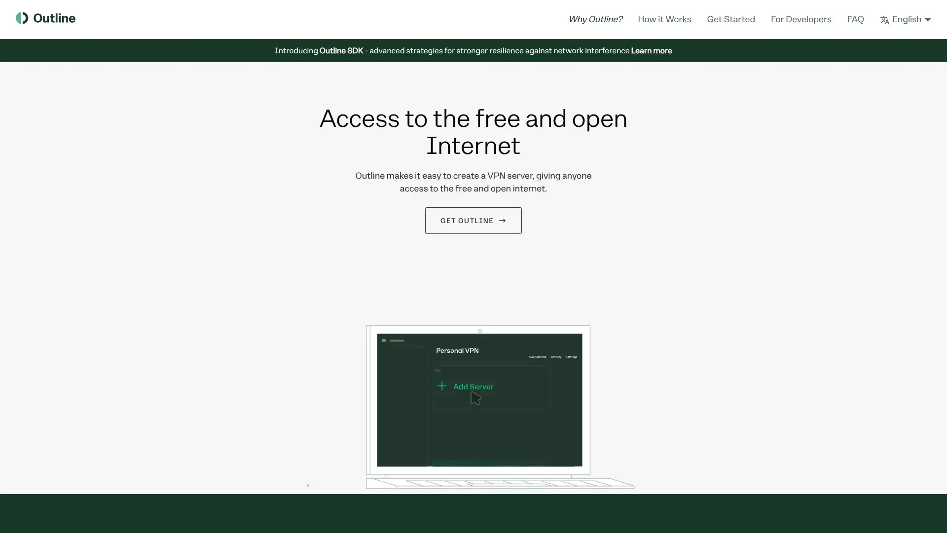 Outline VPN screenshot