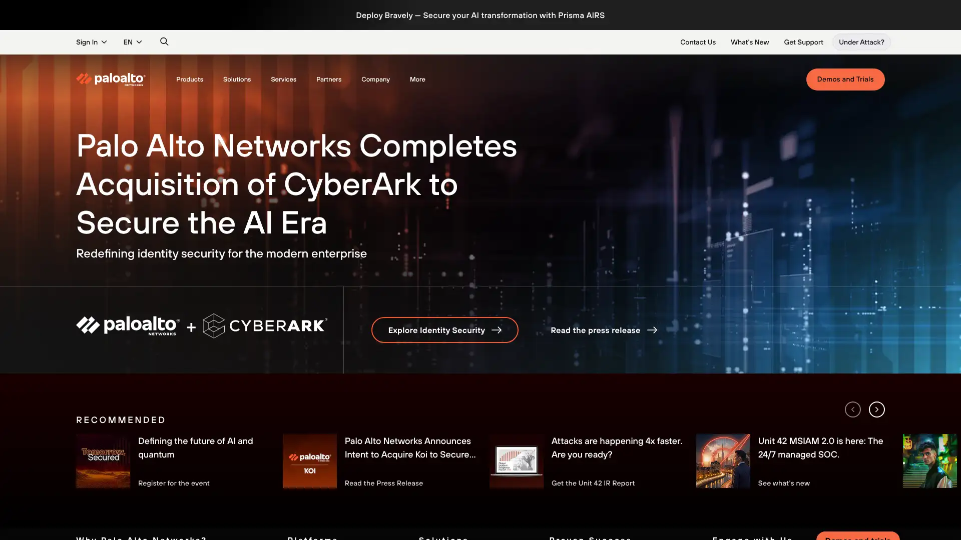 Palo Alto Cortex XDR screenshot