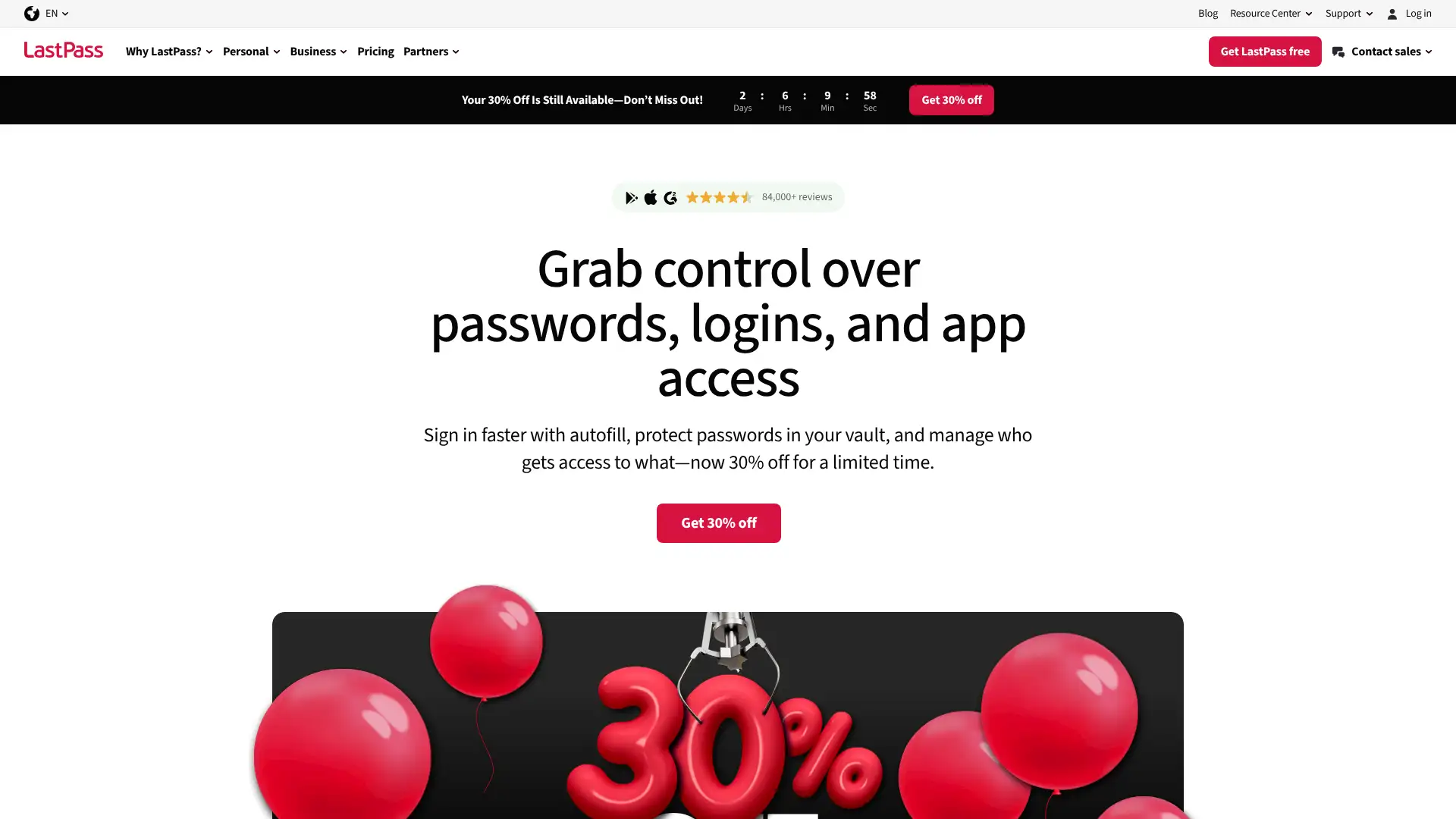 LastPass screenshot