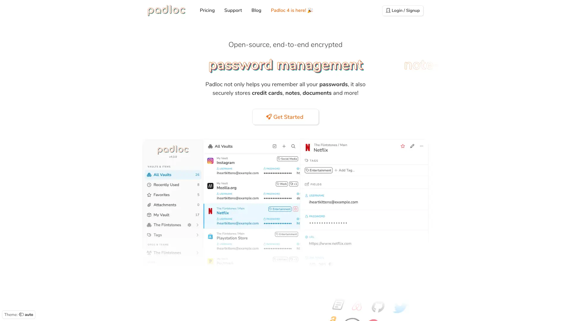 Padloc screenshot