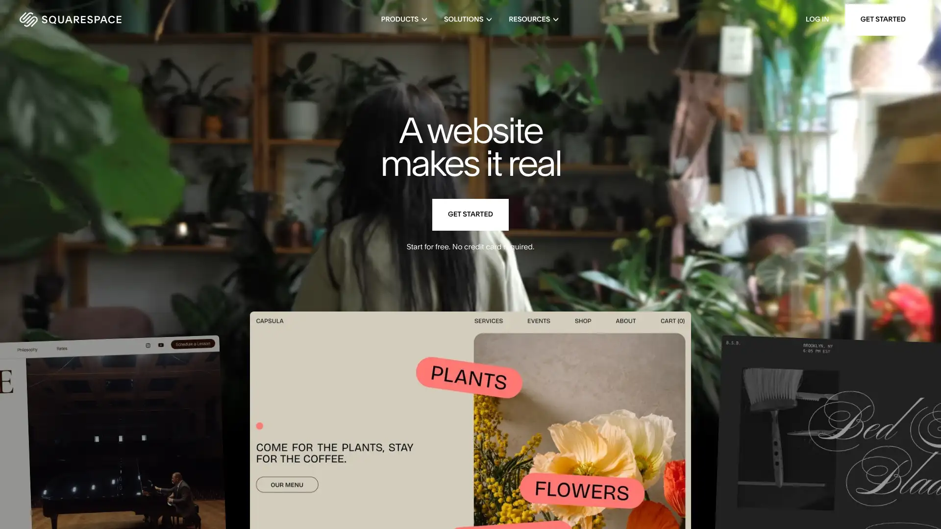 Squarespace screenshot