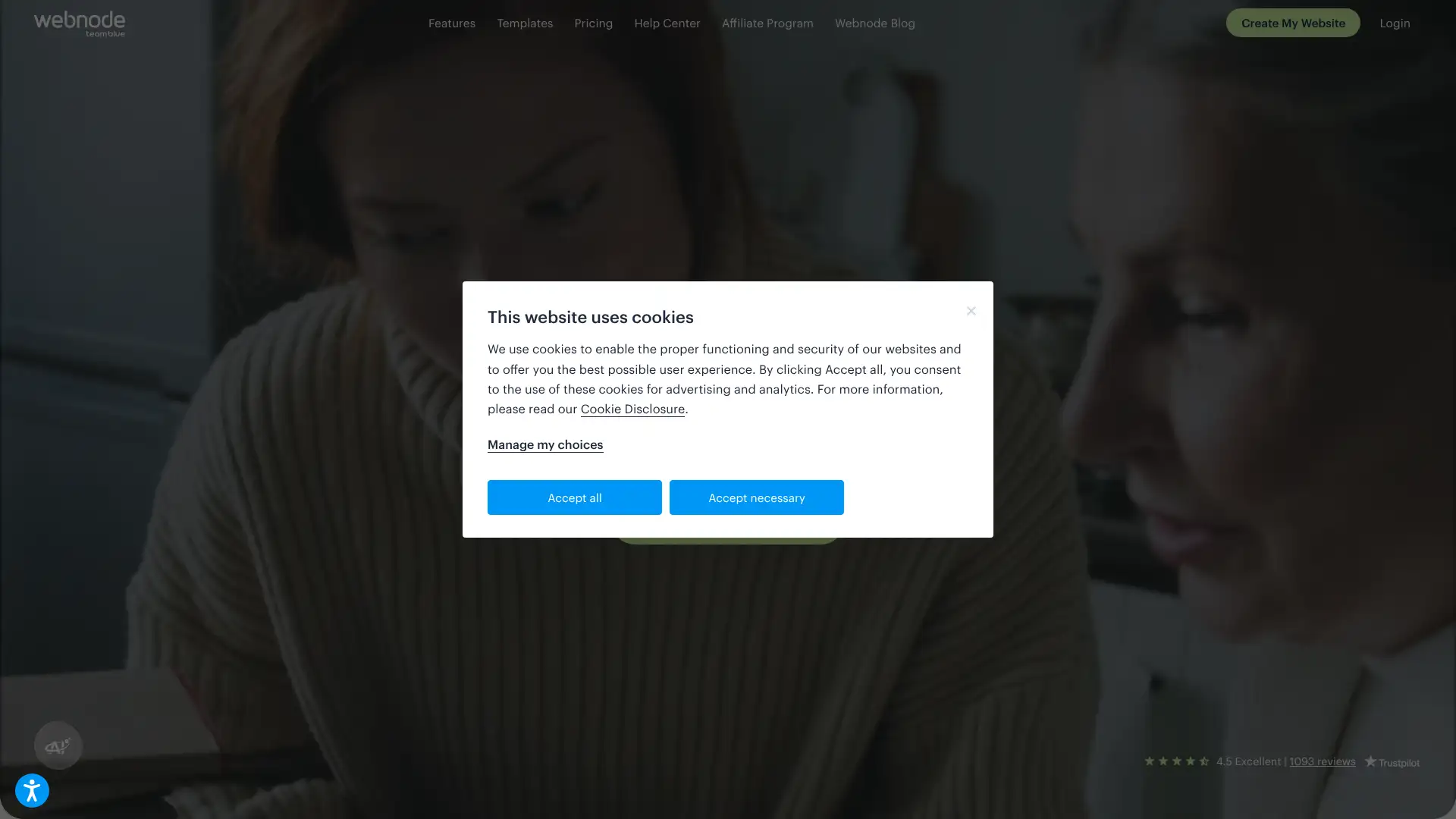 Webnode screenshot