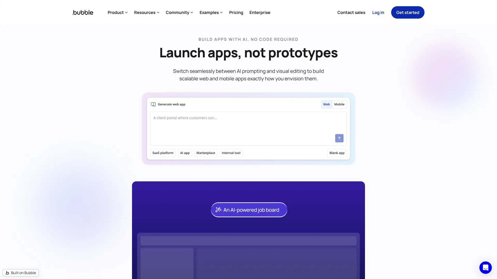 Bubble screenshot