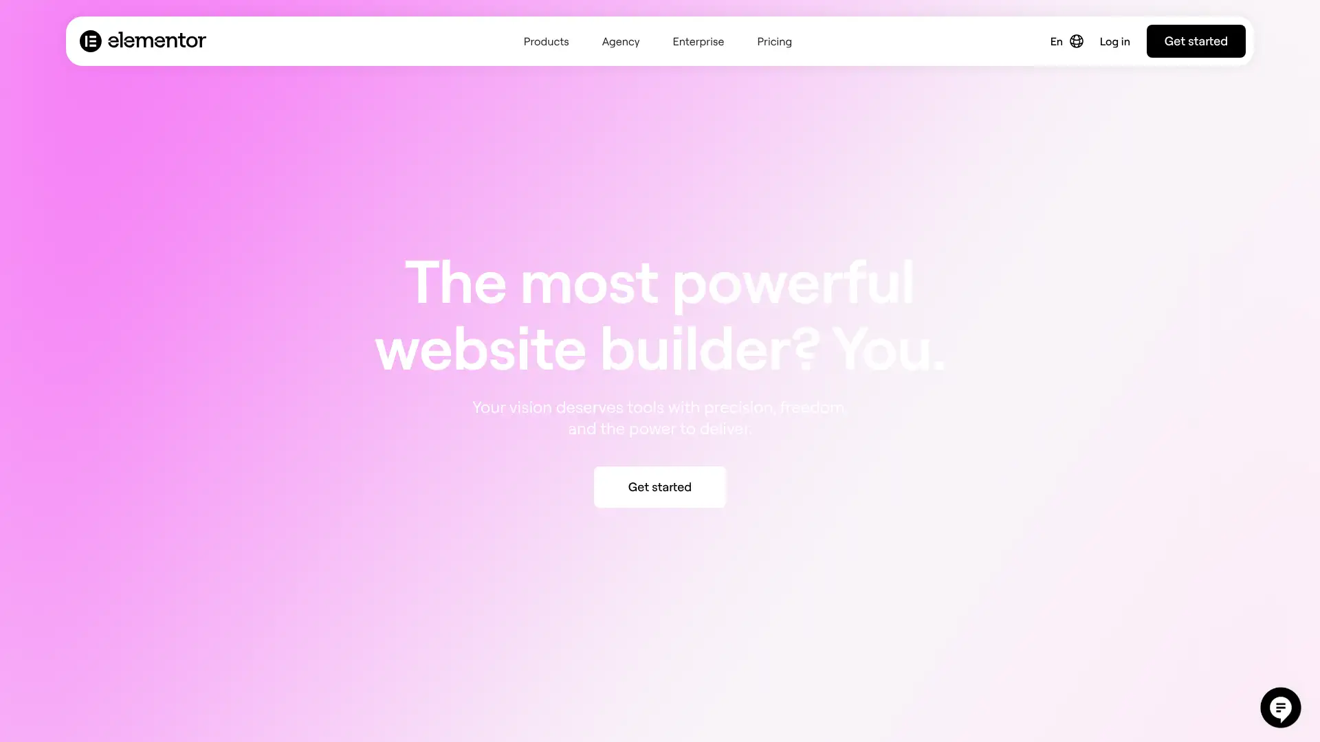 Elementor screenshot