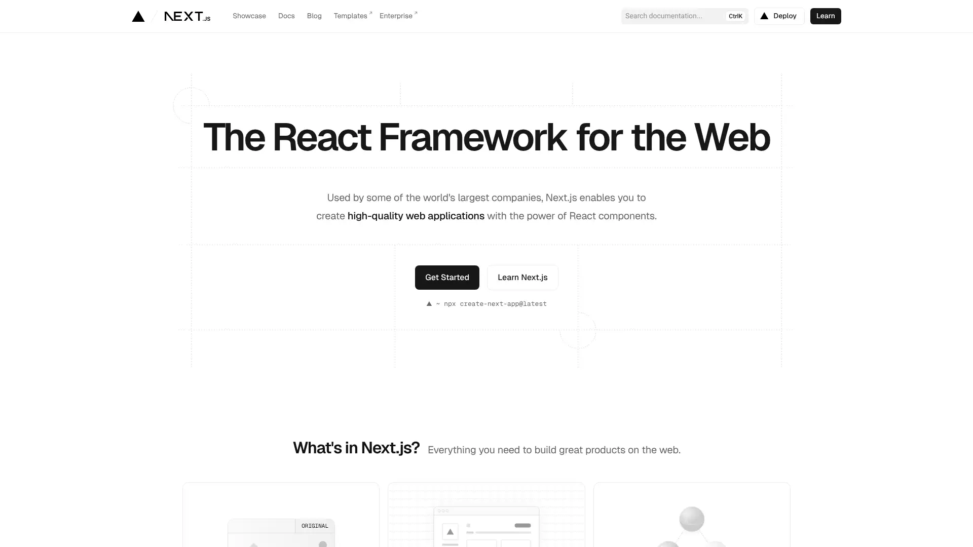 Next.js screenshot