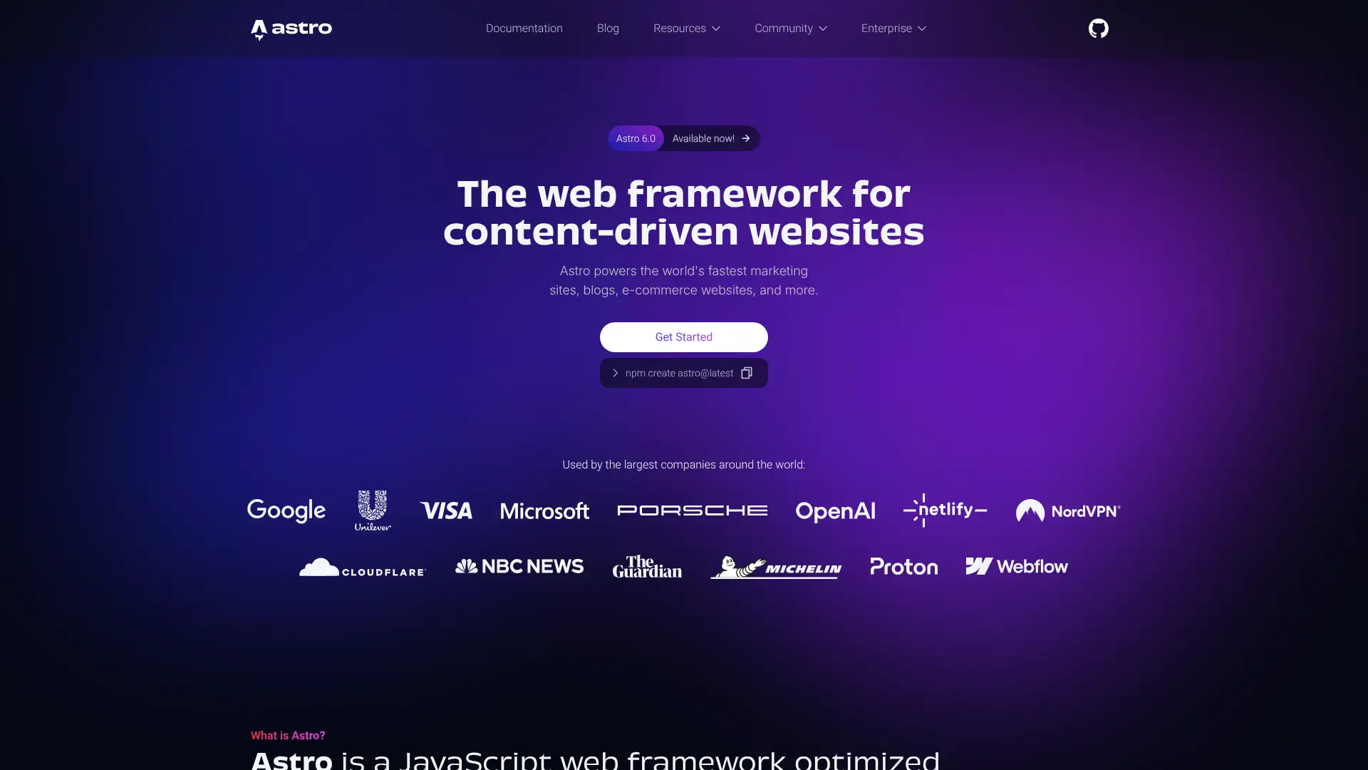 Astro screenshot