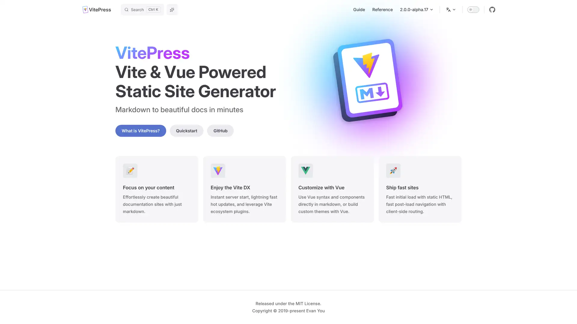 VitePress screenshot