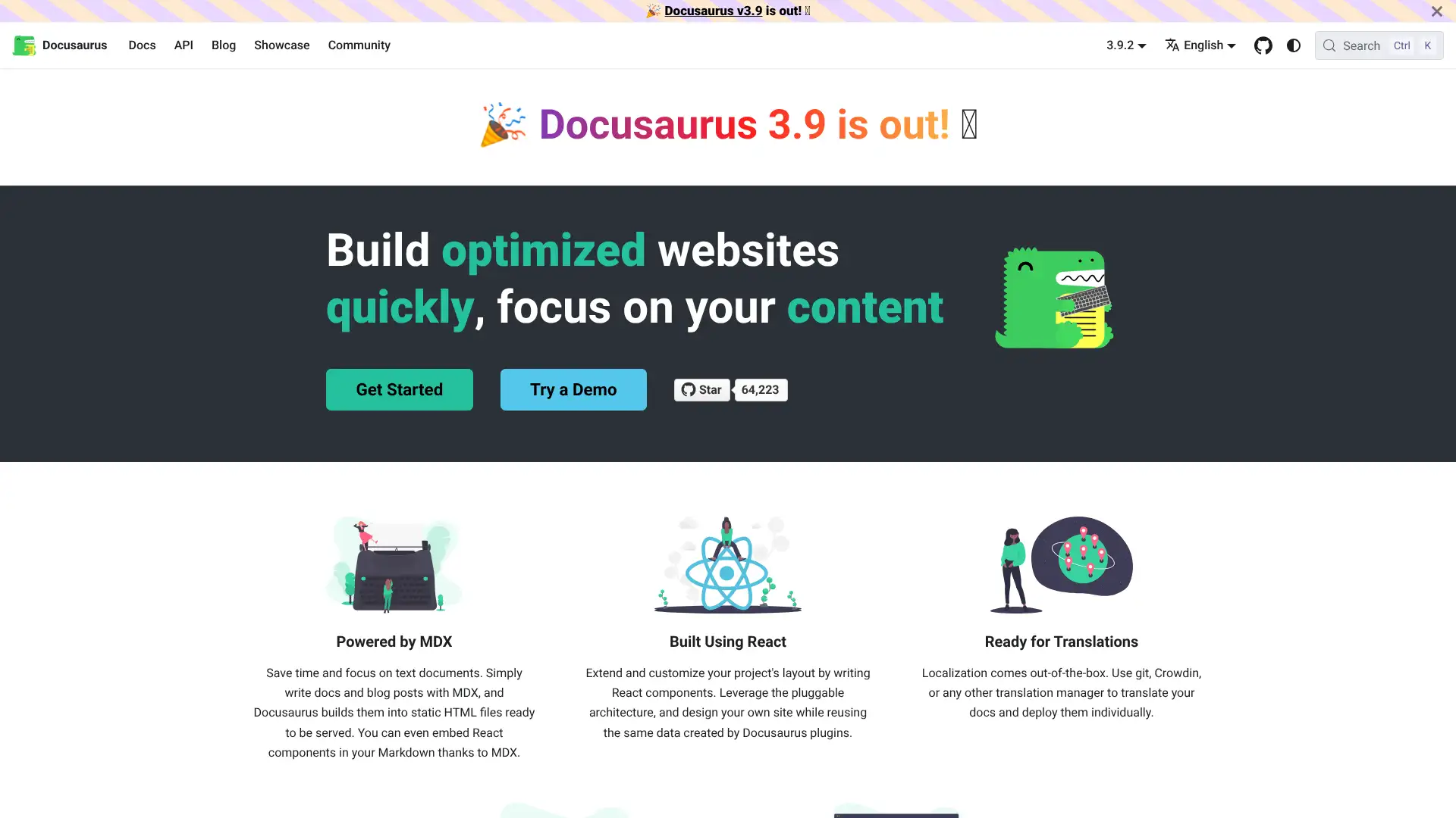 Docusaurus screenshot