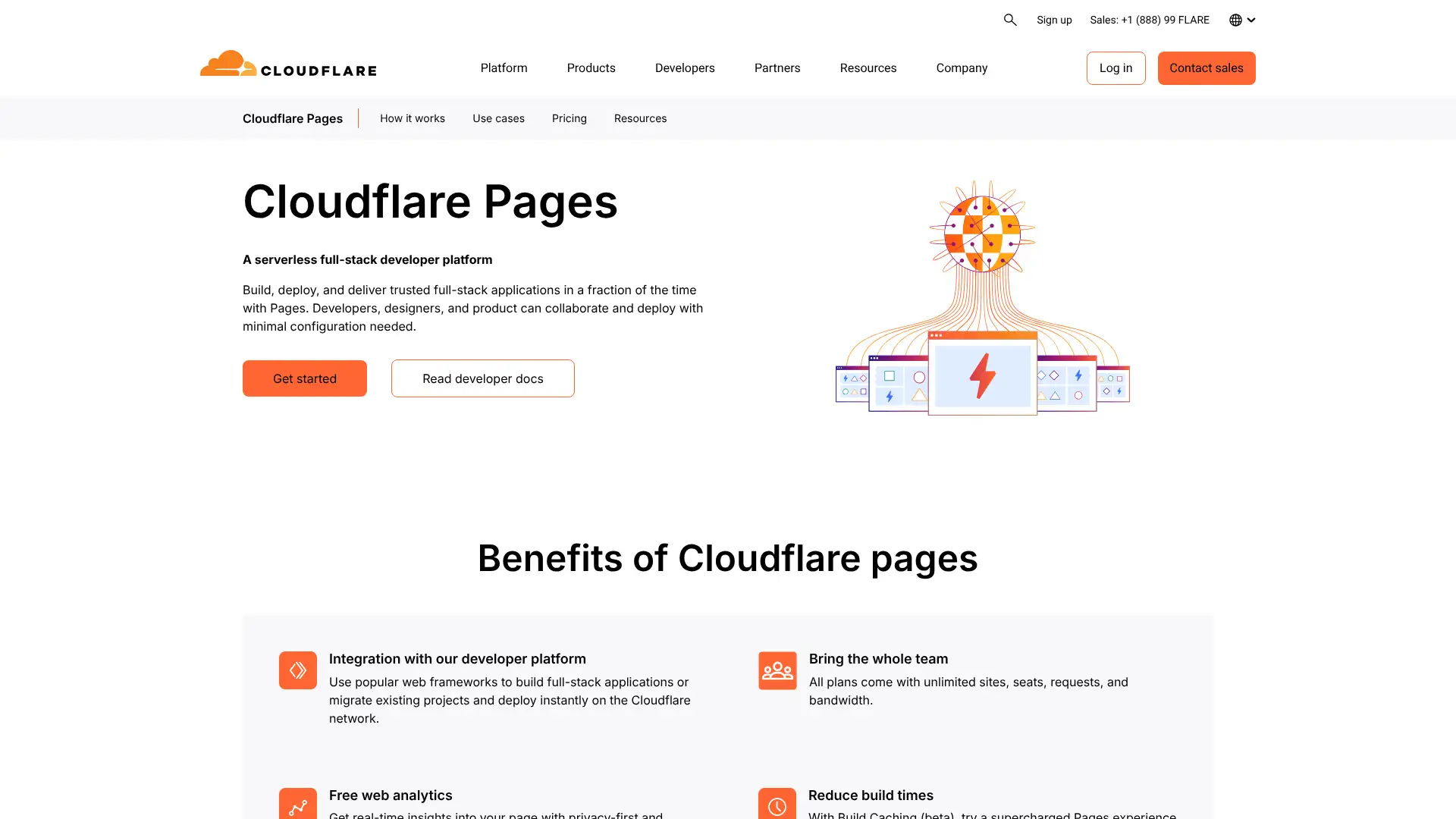 Cloudflare Pages screenshot