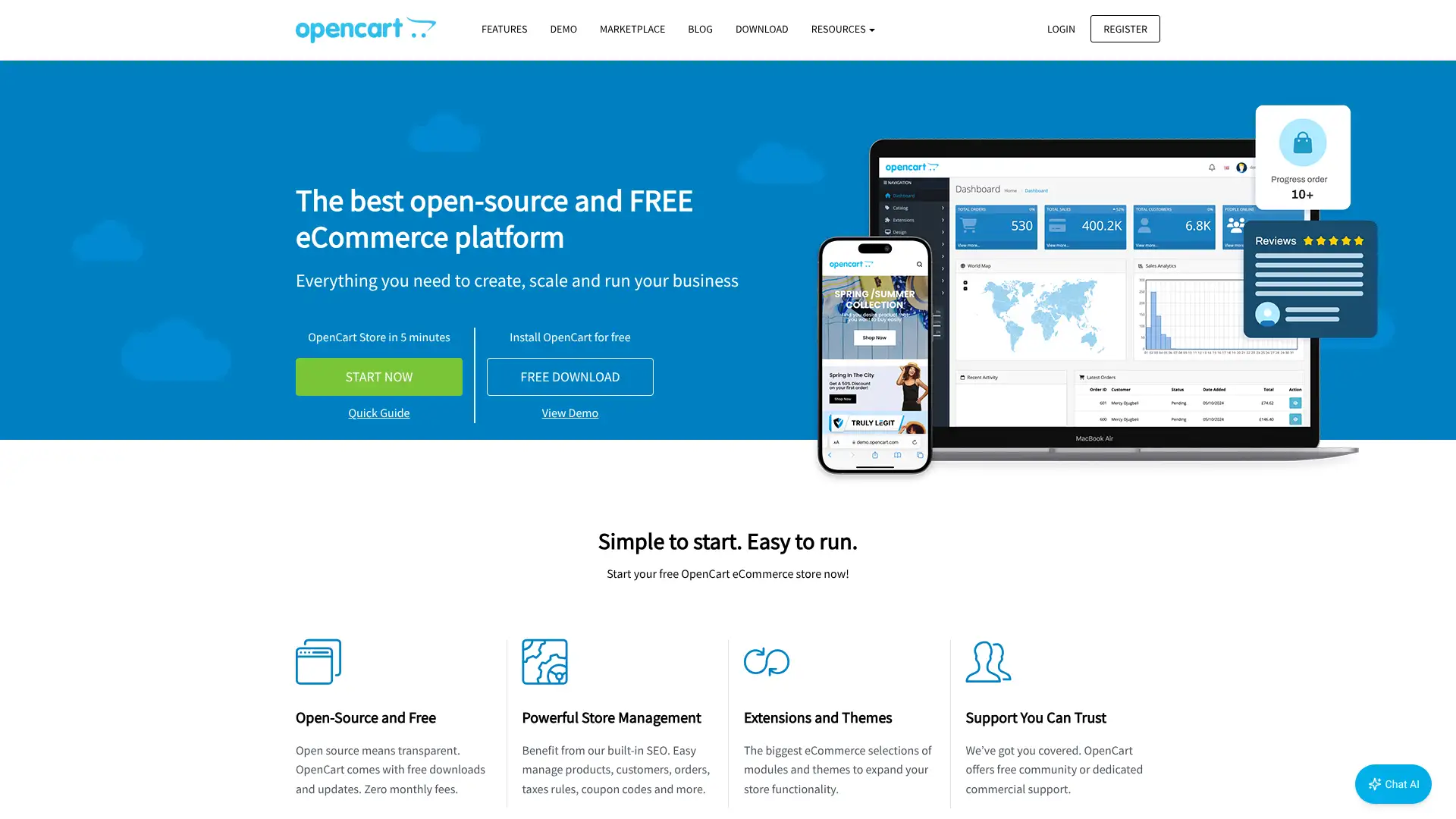 OpenCart screenshot