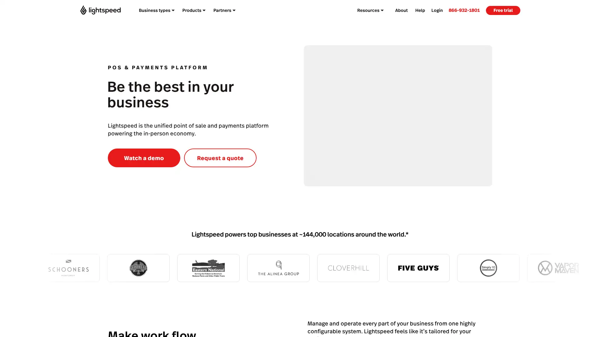 Lightspeed ecommerce screenshot