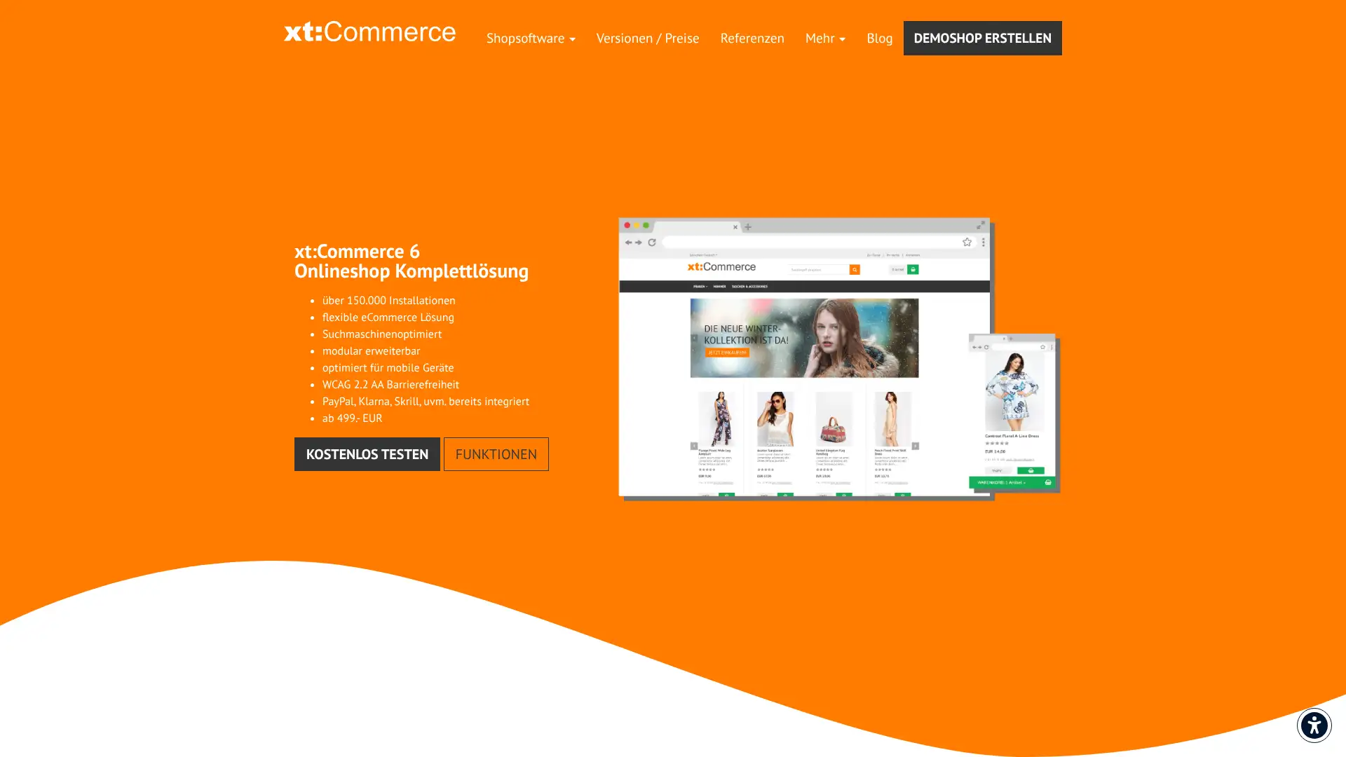 XT-Commerce screenshot
