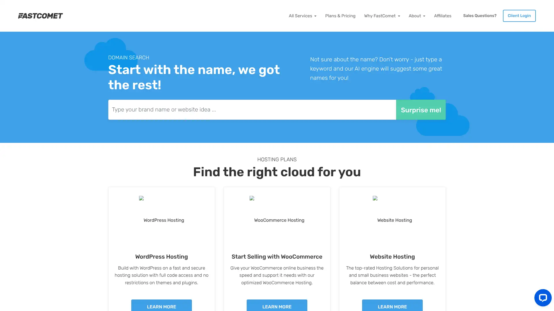 FastComet screenshot