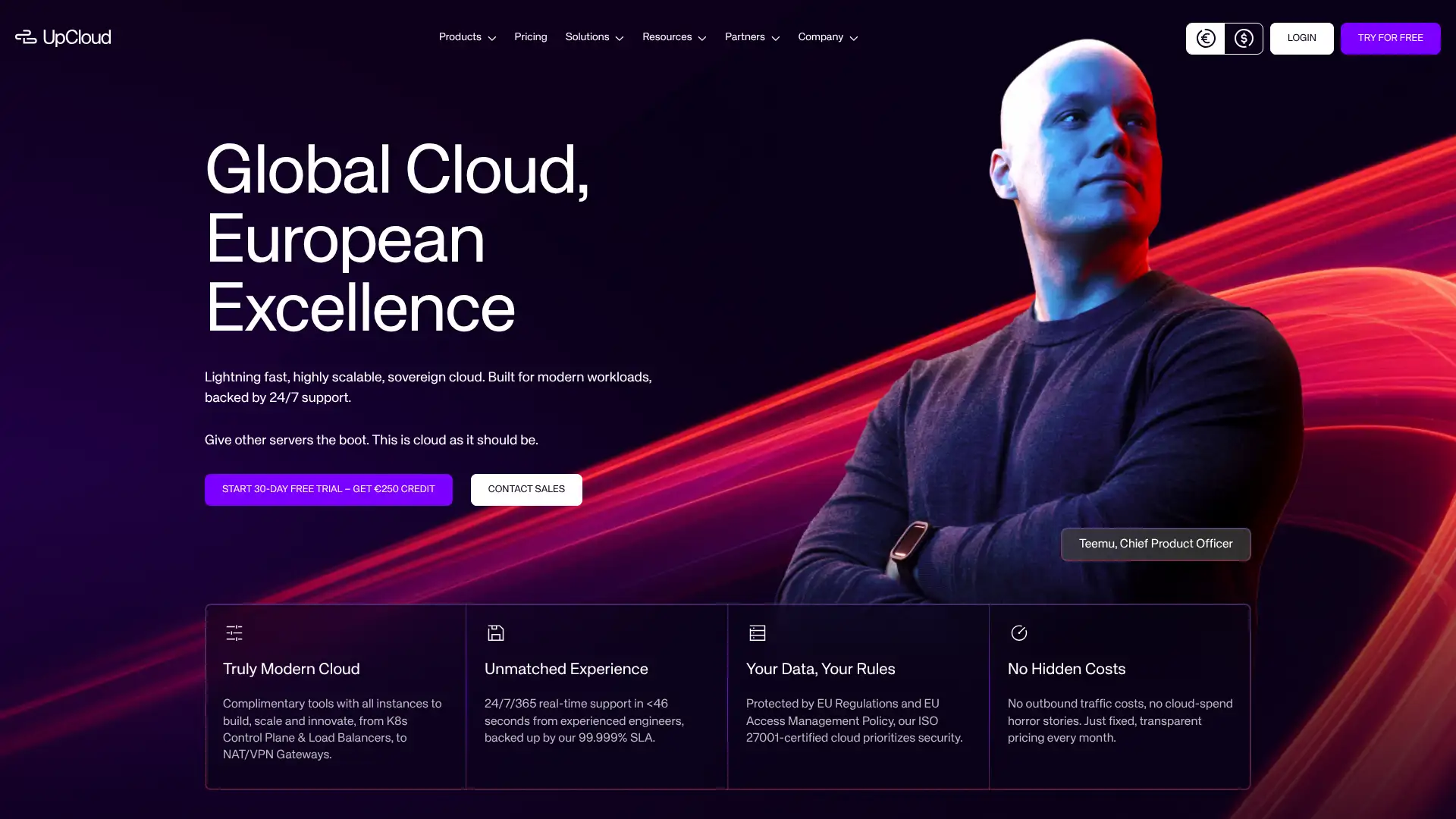 UpCloud screenshot