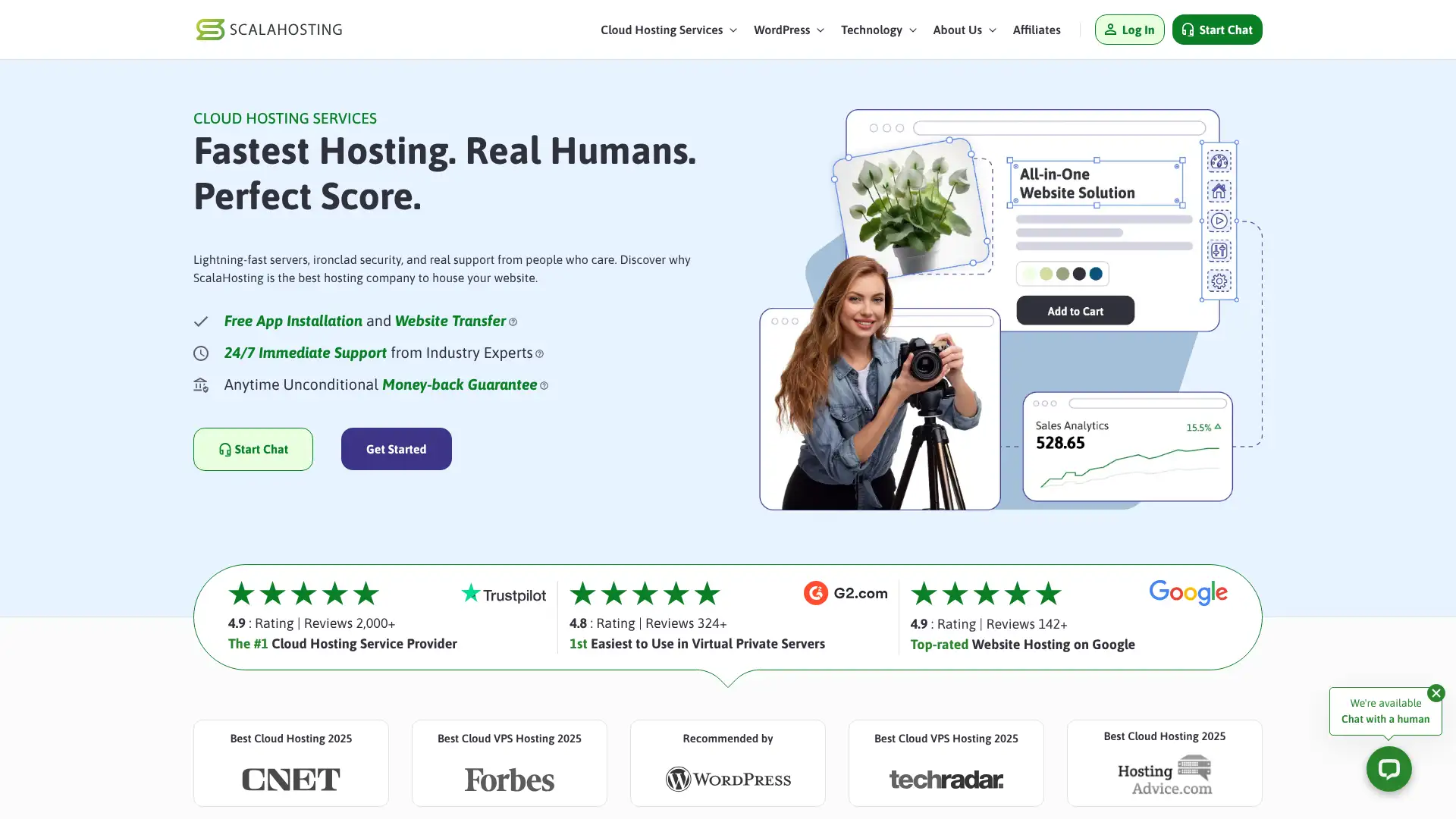 ScalaHosting screenshot