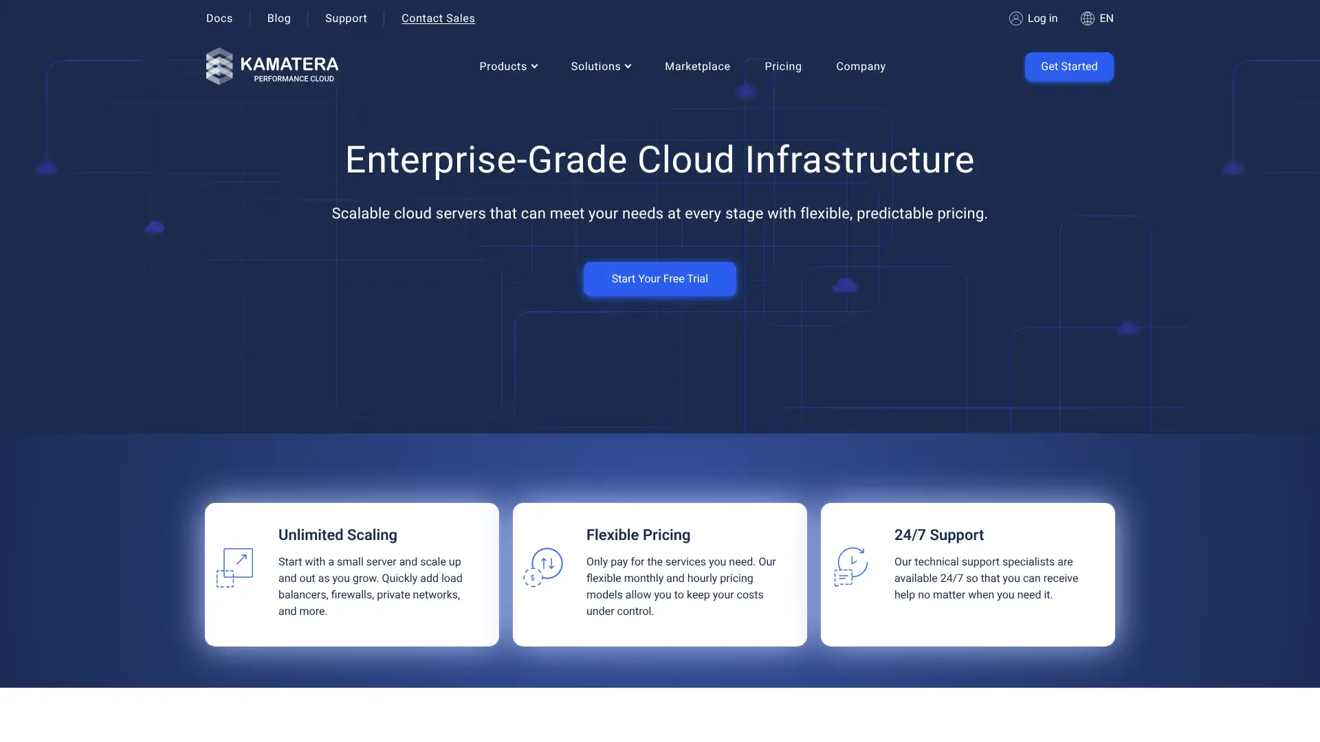 Kamatera screenshot
