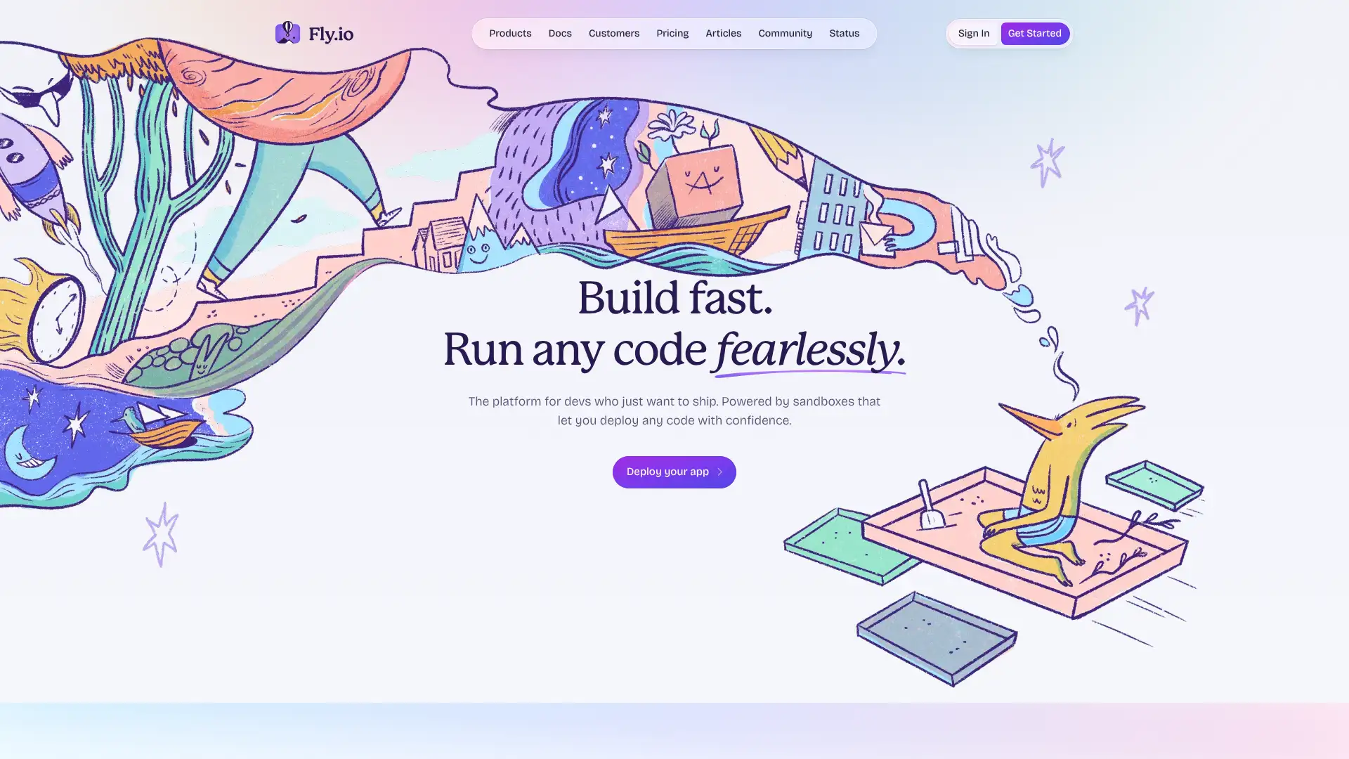Fly.io screenshot