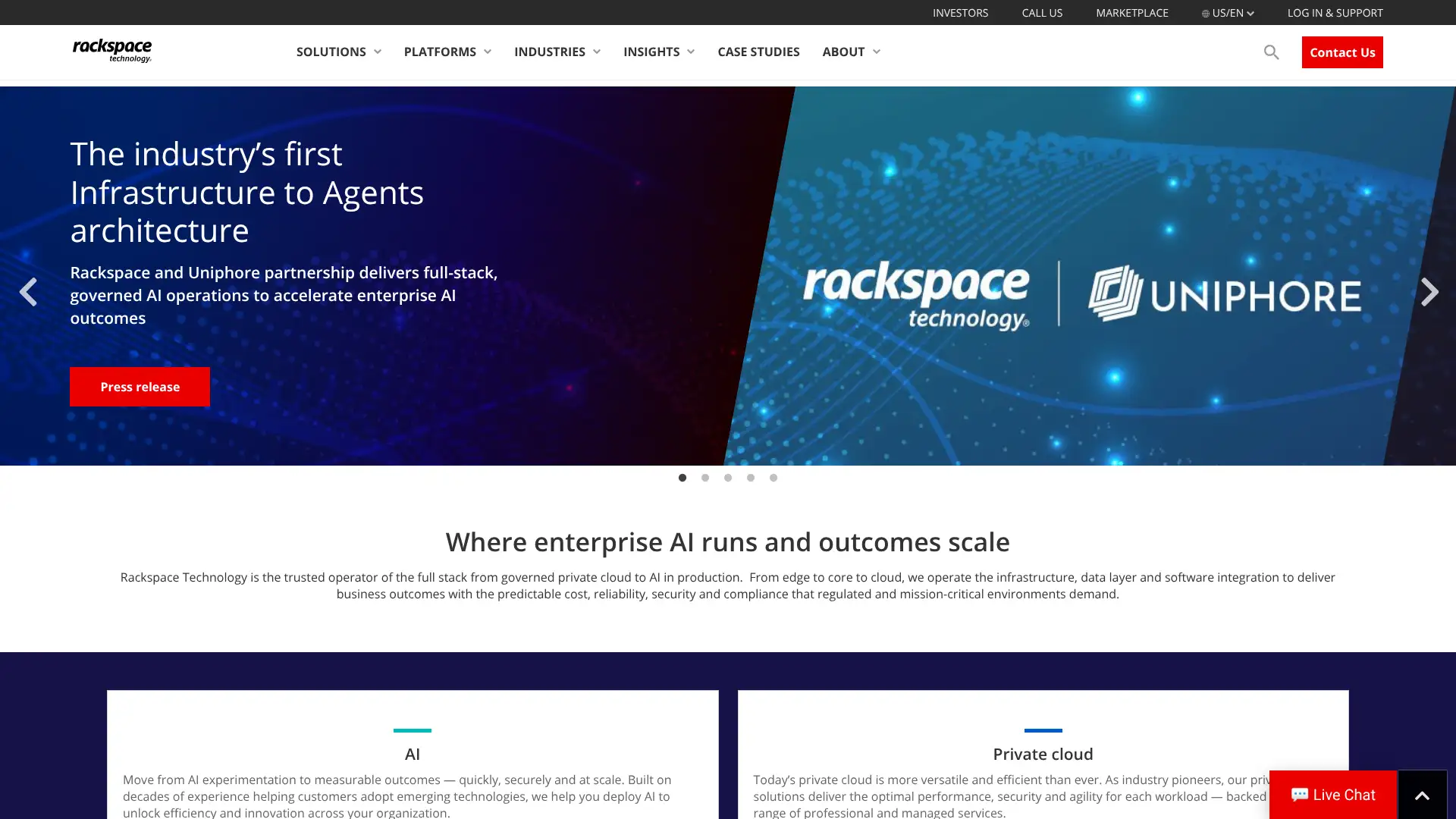 Rackspace screenshot