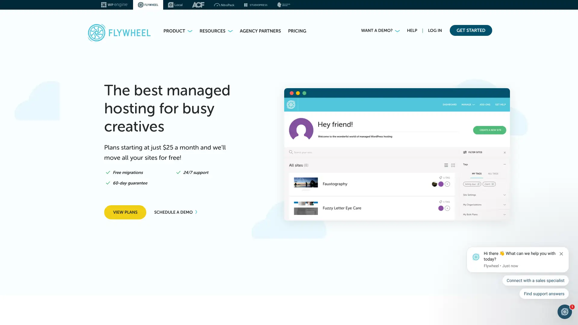 Flywheel (now part of WP Engine) screenshot