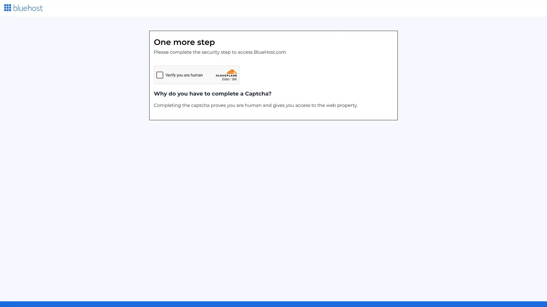 Bluehost Managed WordPress screenshot