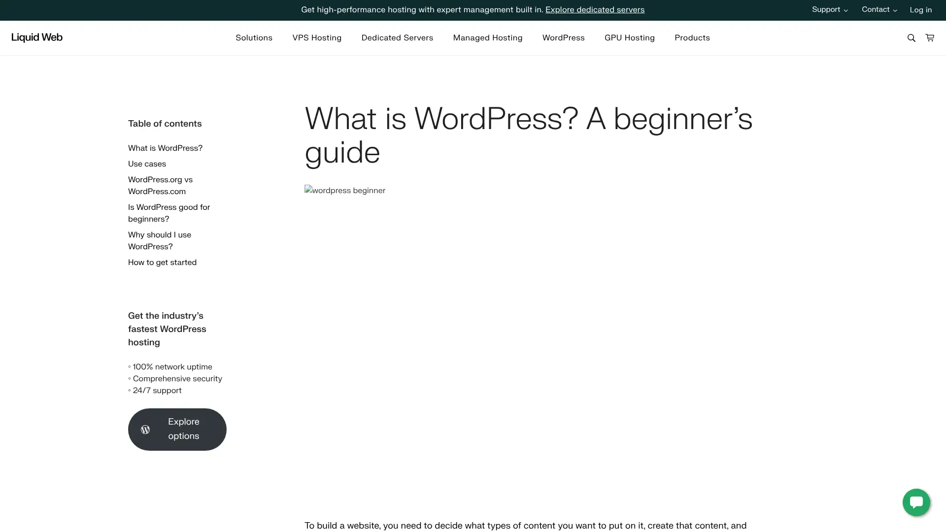 Liquid Web Managed WordPress screenshot