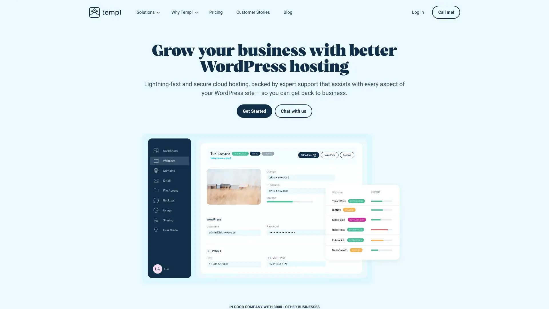 Templ.io screenshot