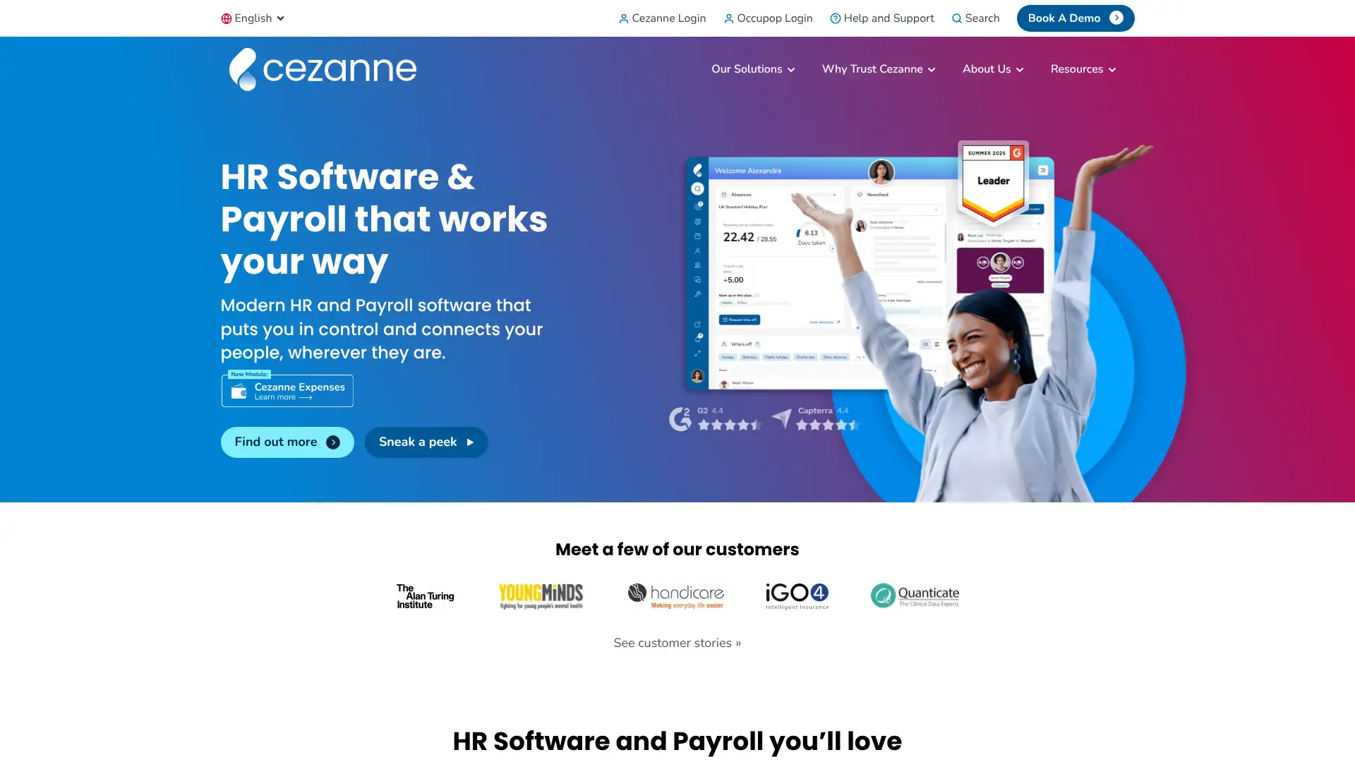 Cezanne HR screenshot