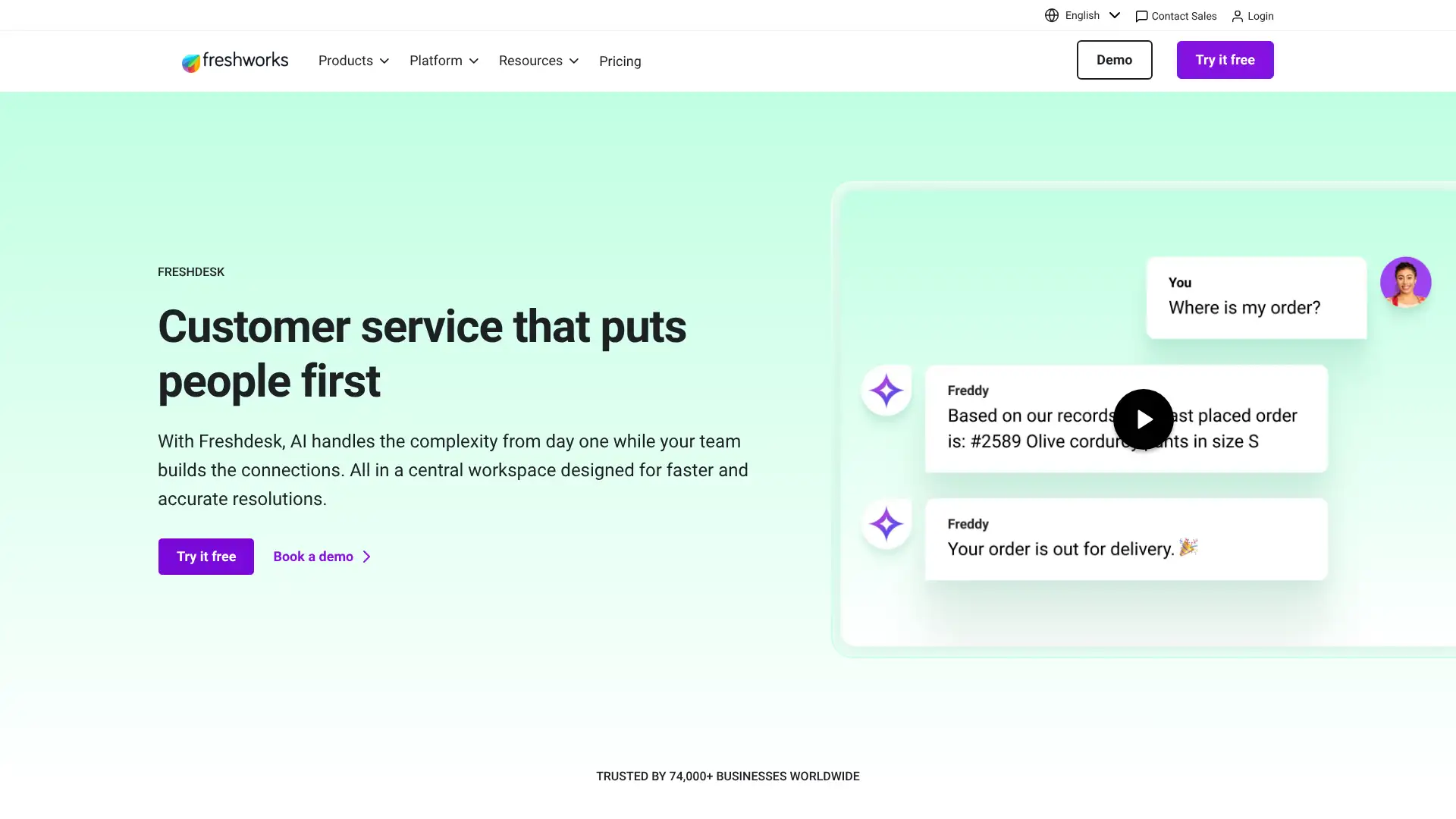 Freshdesk (Freshworks) screenshot