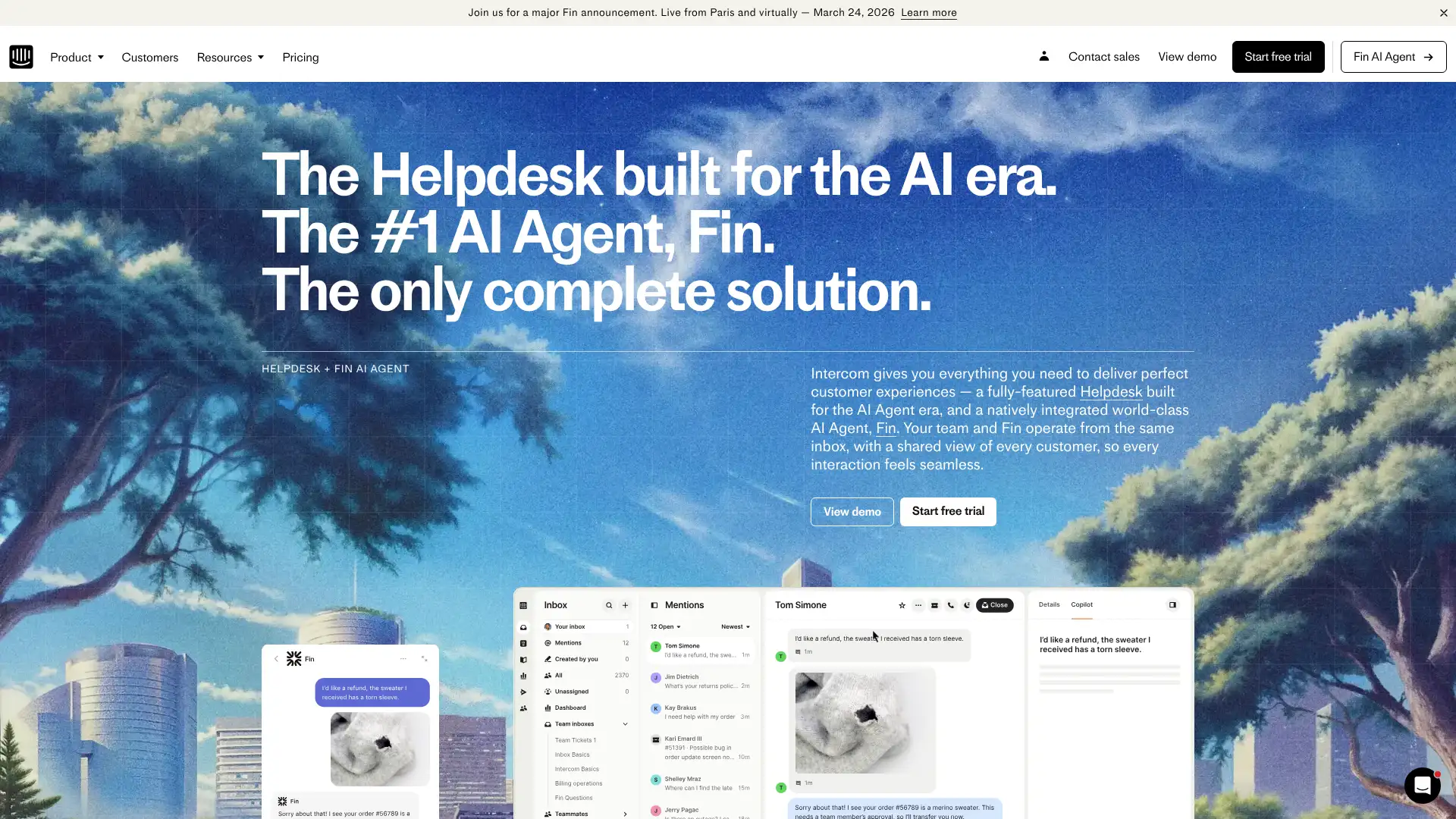 Intercom screenshot