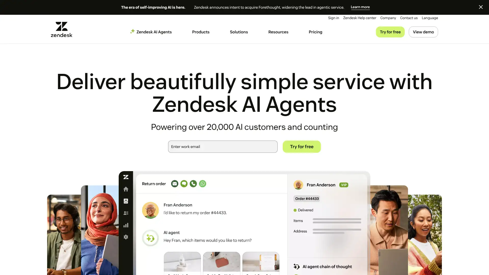 Zendesk screenshot