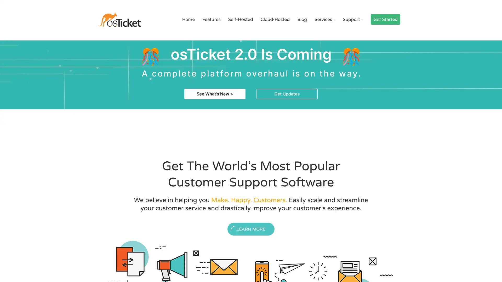 osTicket screenshot