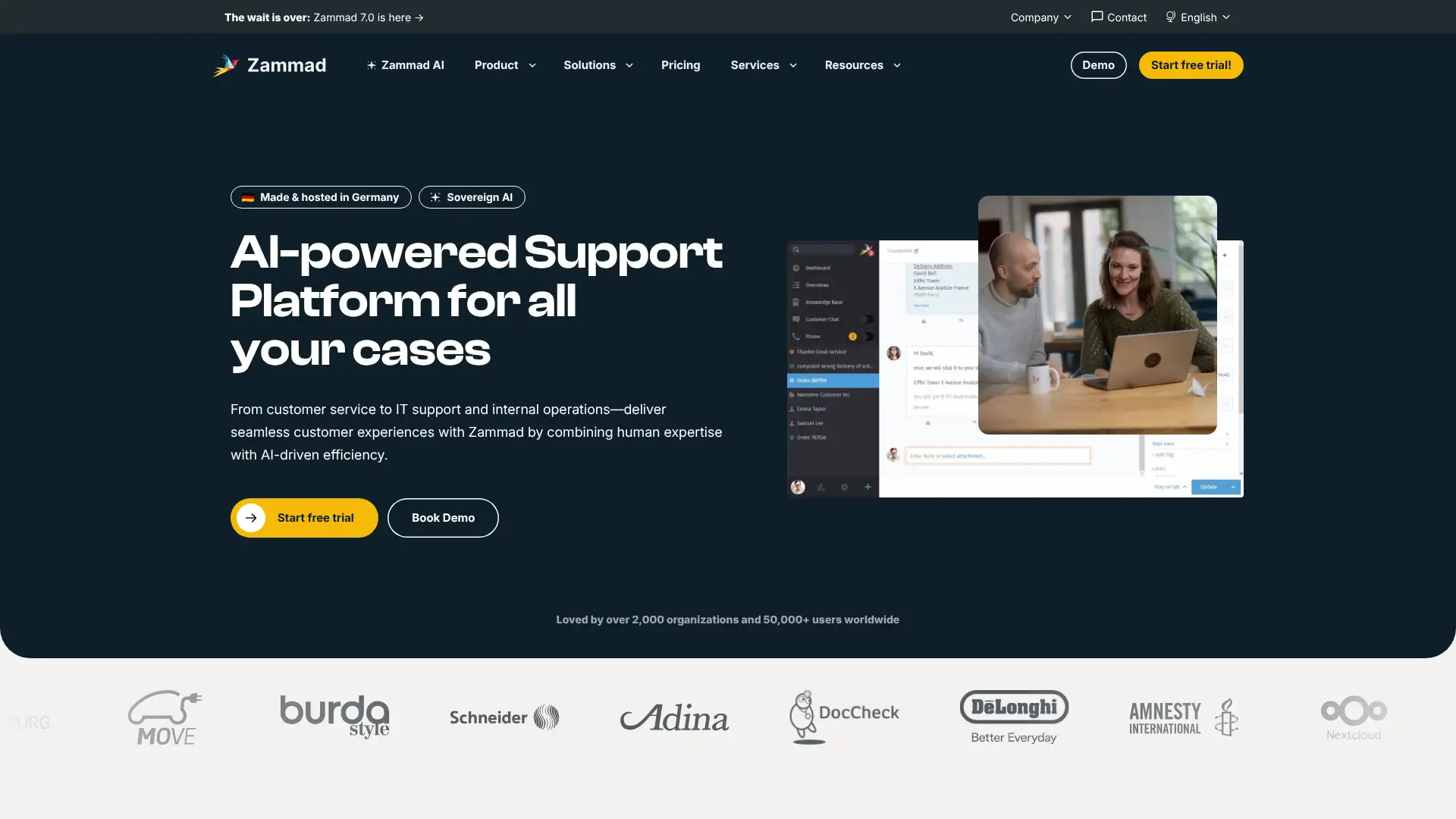 Zammad screenshot