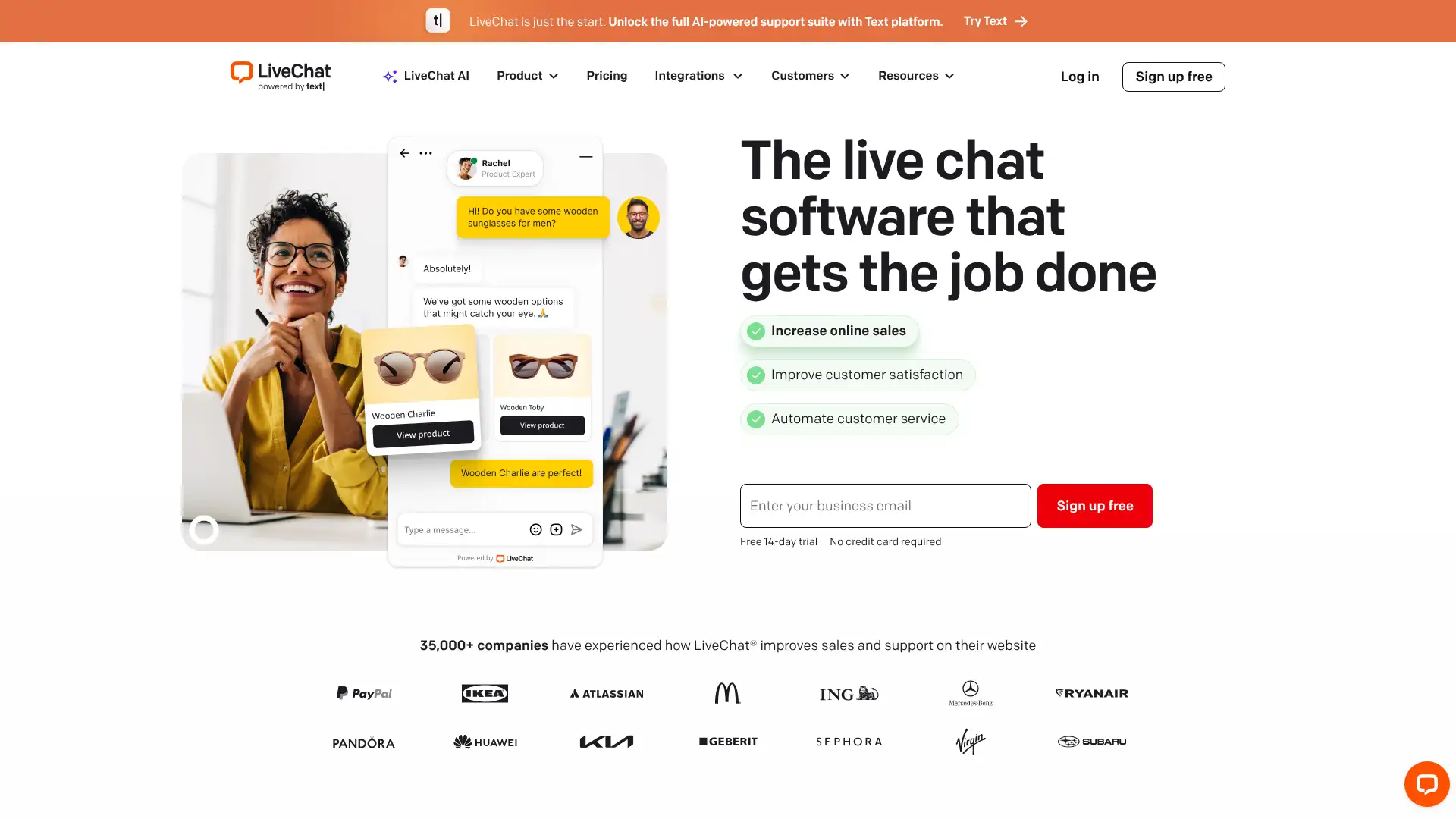 LiveChat screenshot