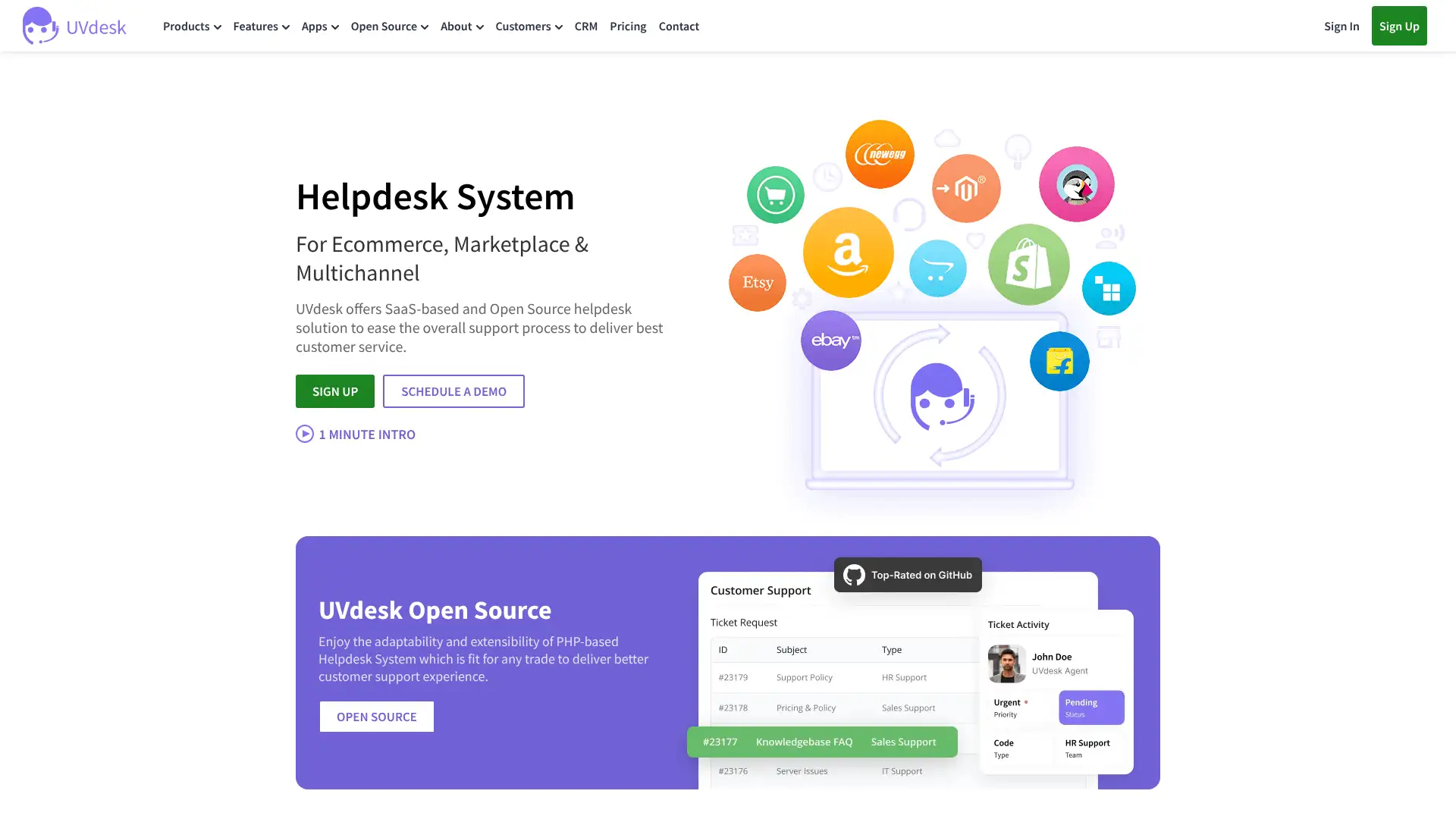 UVdesk screenshot