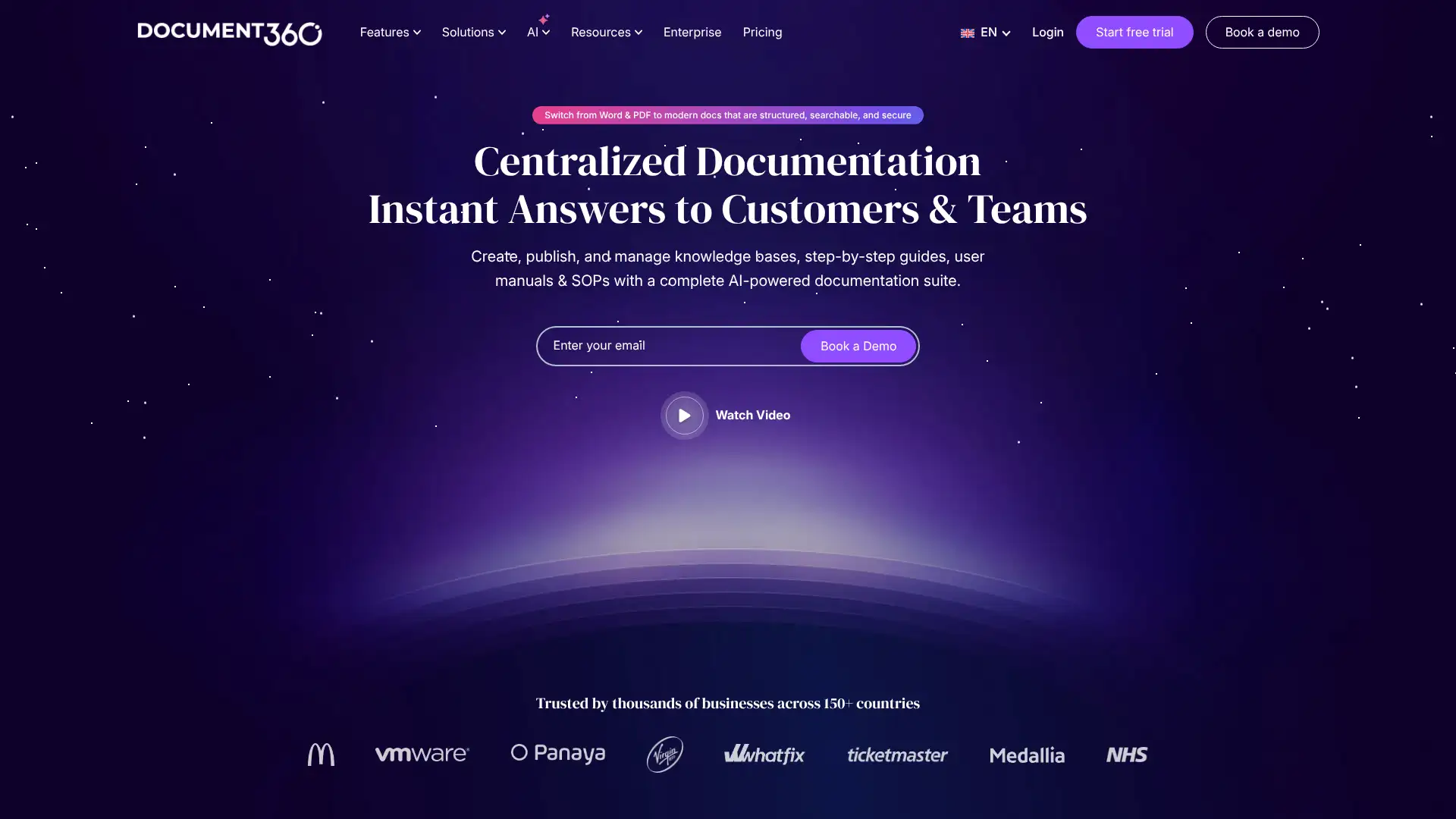 Document360 screenshot